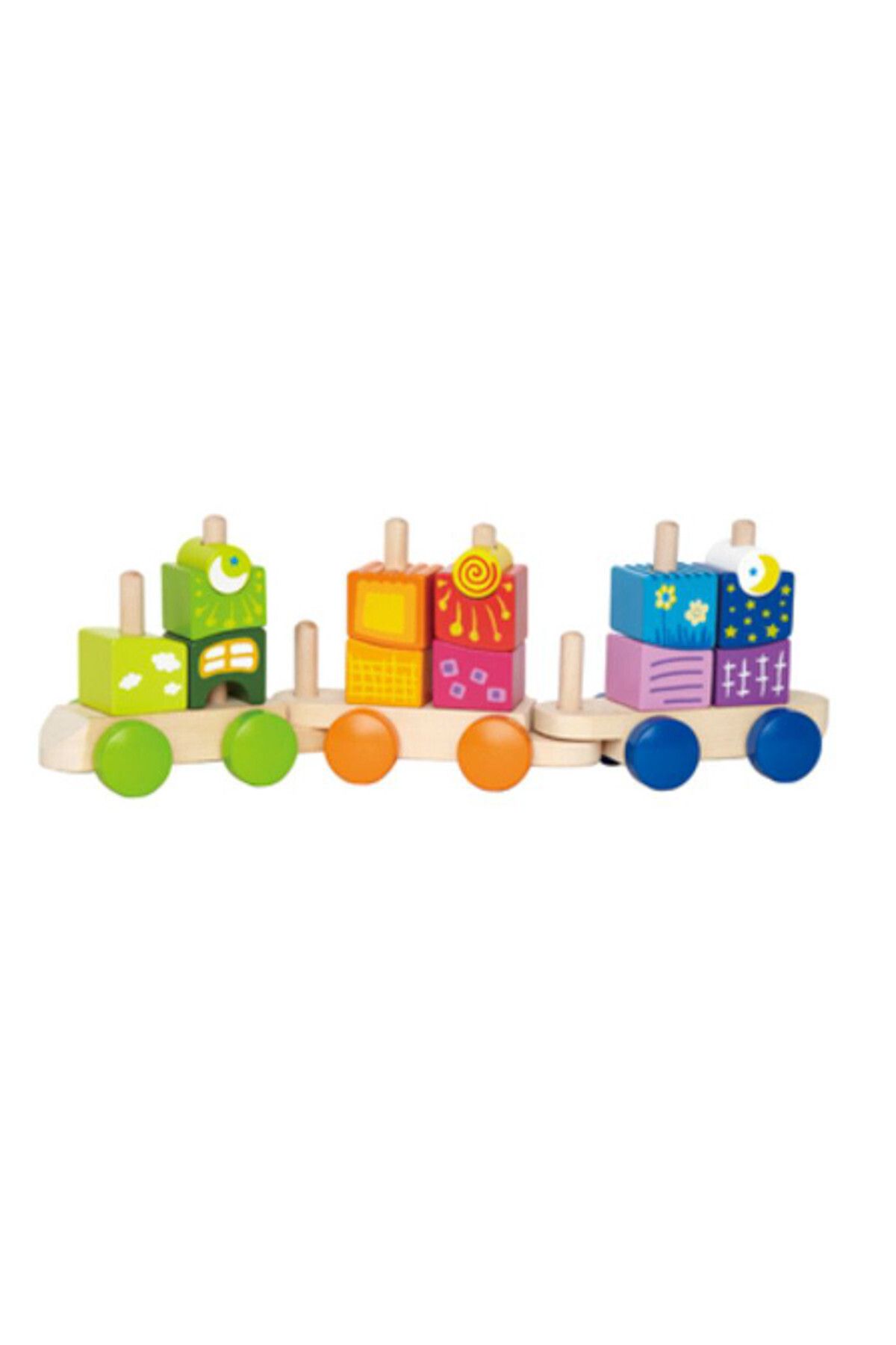 Hape Tren Cu Model Bloc - Mărime unică