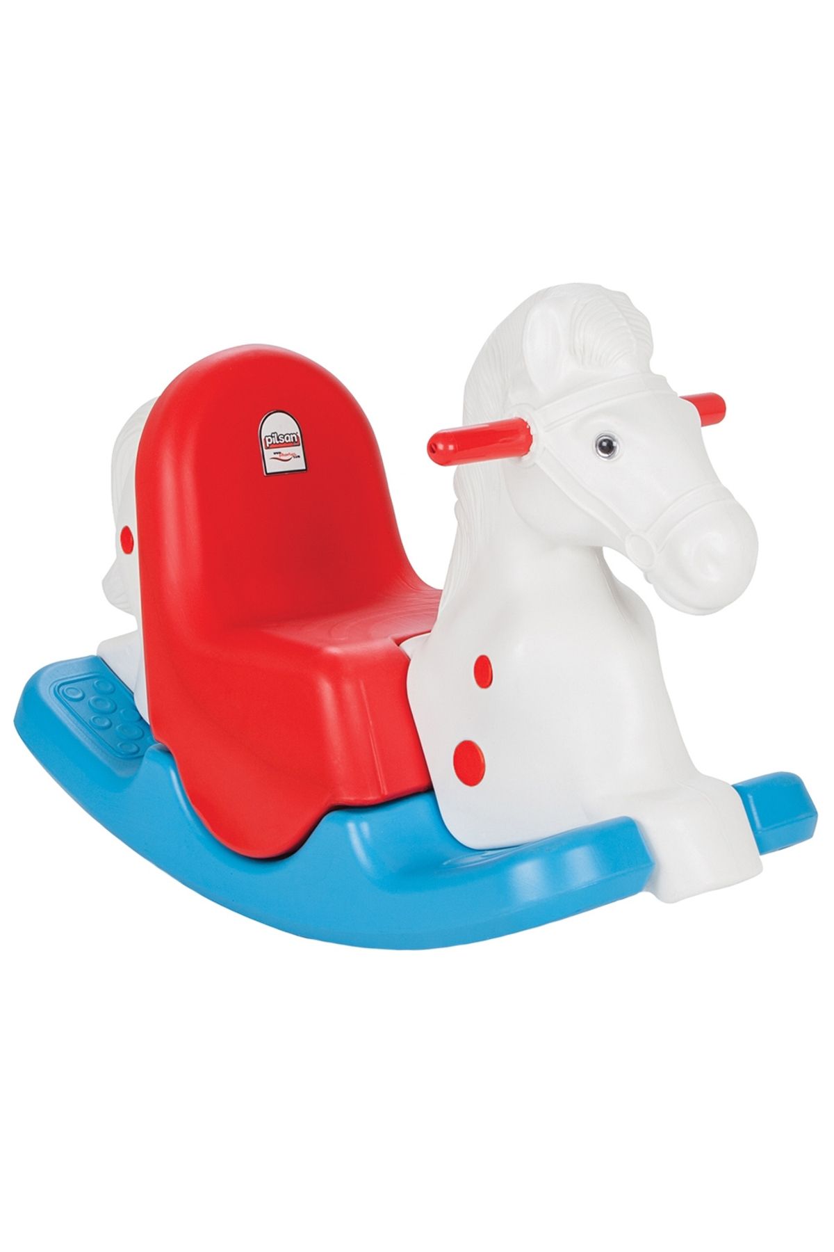 PİLSAN Balansoar Pentru Copii Pilsan Happy Horse Alb - One Size