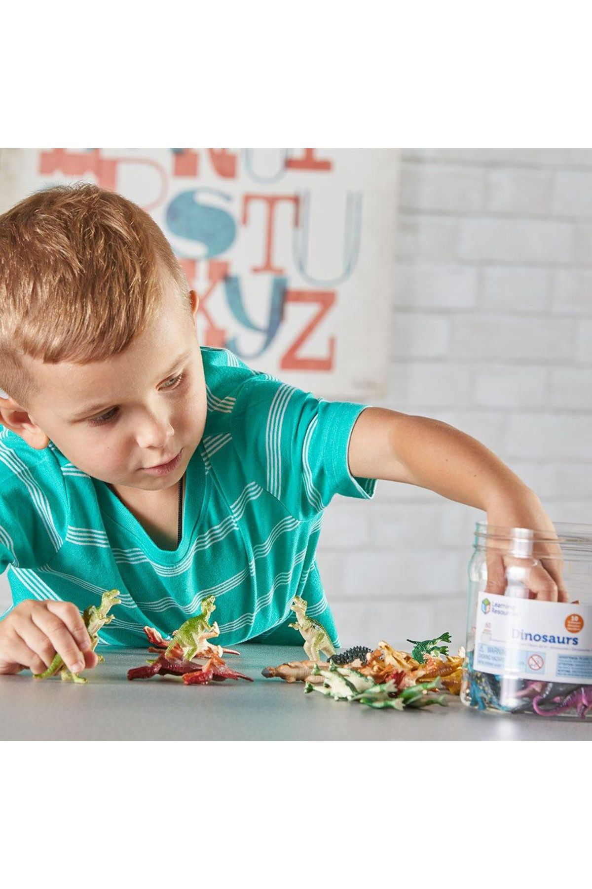 Learning Resources-Set pentru sortat - Dinozauri jucausi - 60 piese 5