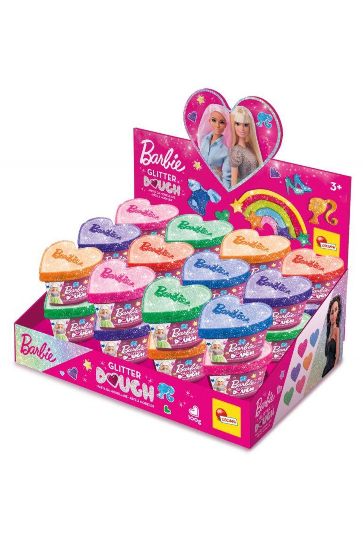 Lisciani-Plastilina cu sclipici - Barbie 6