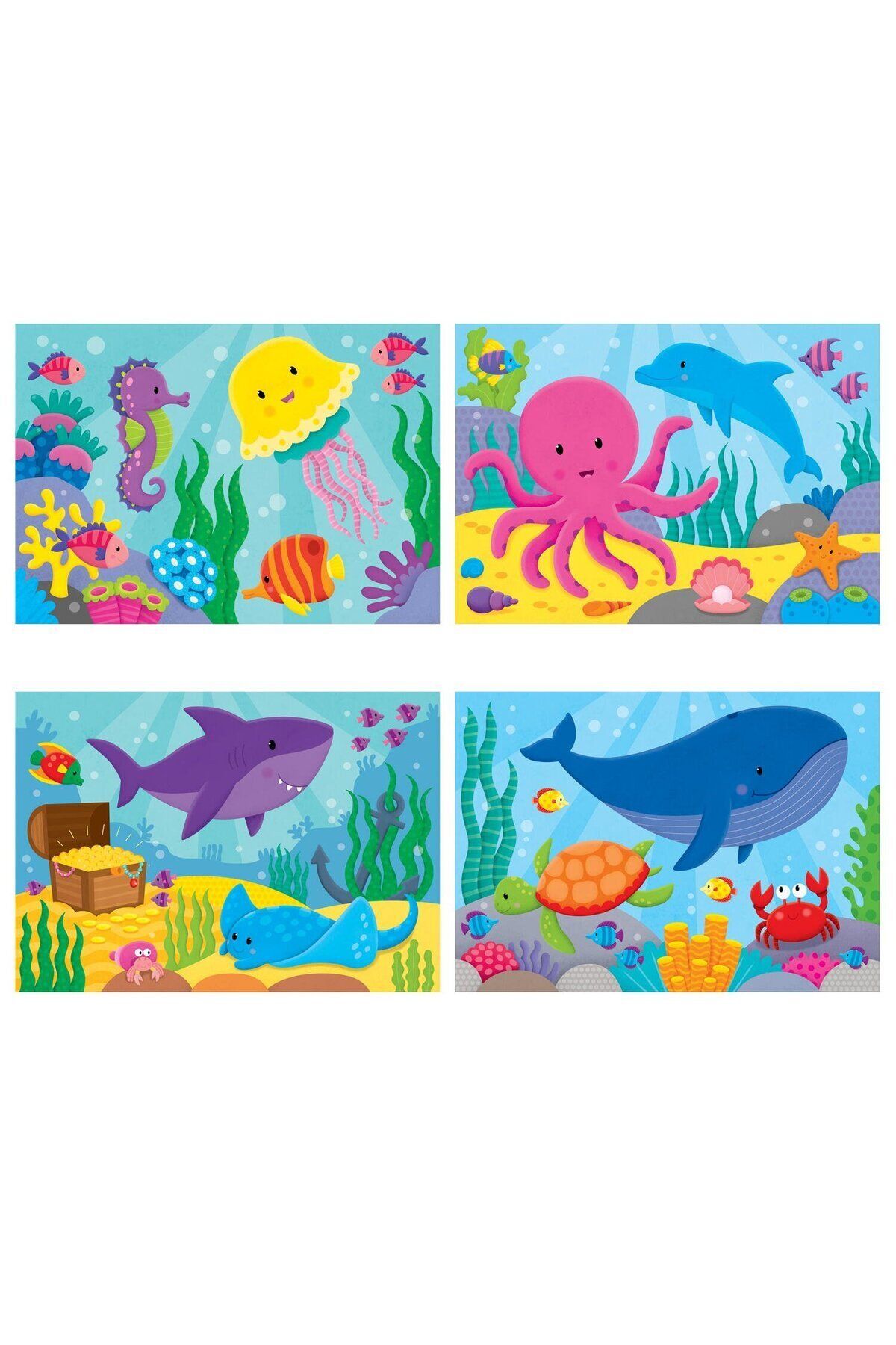 Galt-Set of 4 Puzzles - The Happy Ocean (2,3,4,5 PIECES) 3