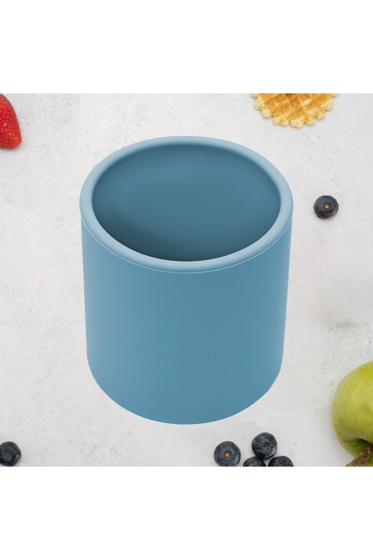 APPEKIDS Pahar Din Silicon, Appekids - Aqua Blue - Mărime unică