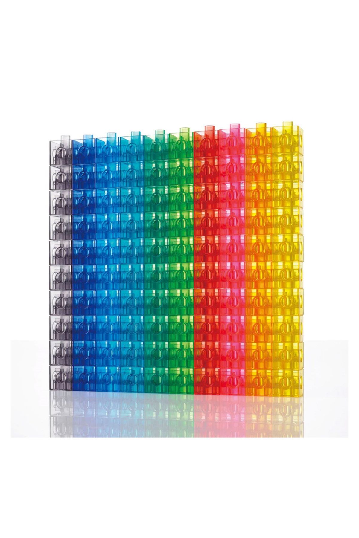 Edx Education-Linking Cubes, 100 Cuburi Translucide Interconectabile 5