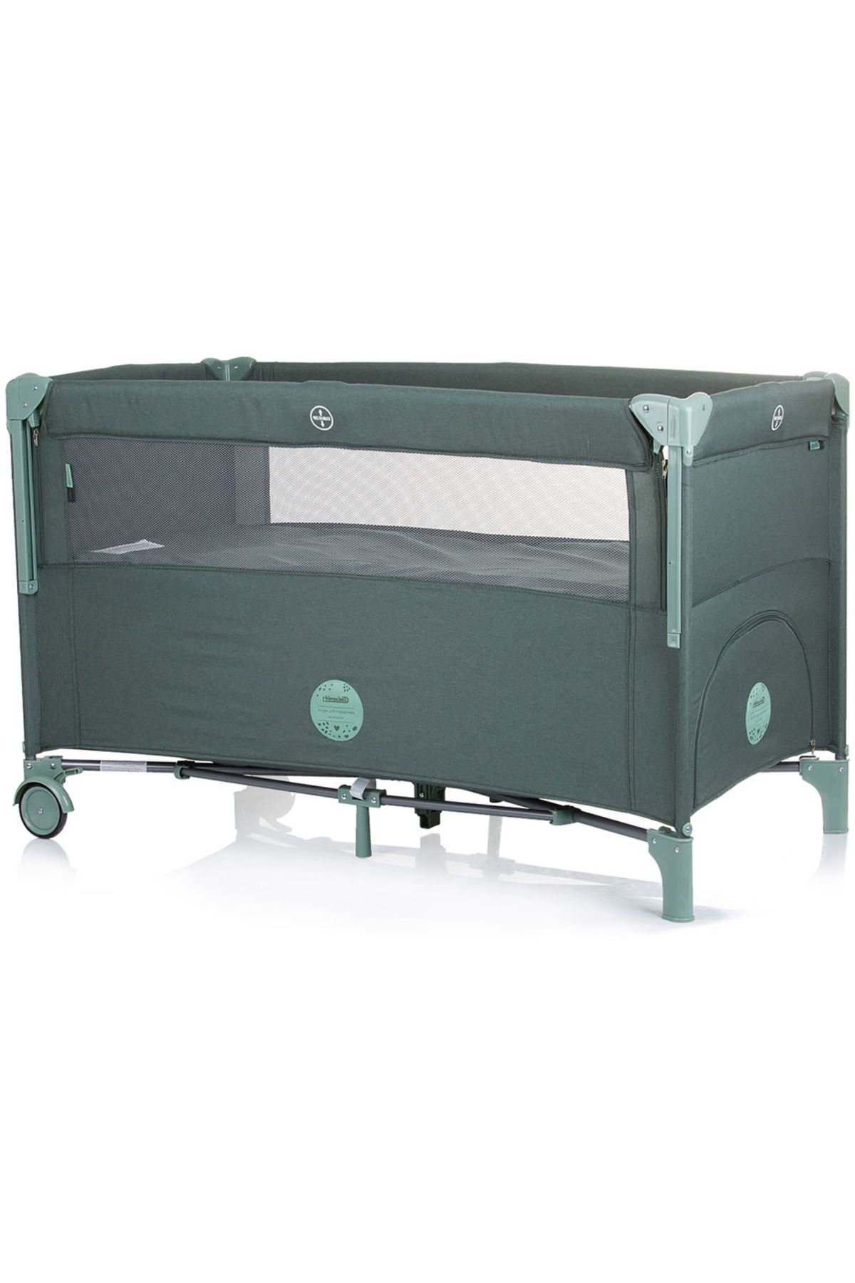 Chipolino-Relax Pine Linen Folding Cot With Sliding Side 2