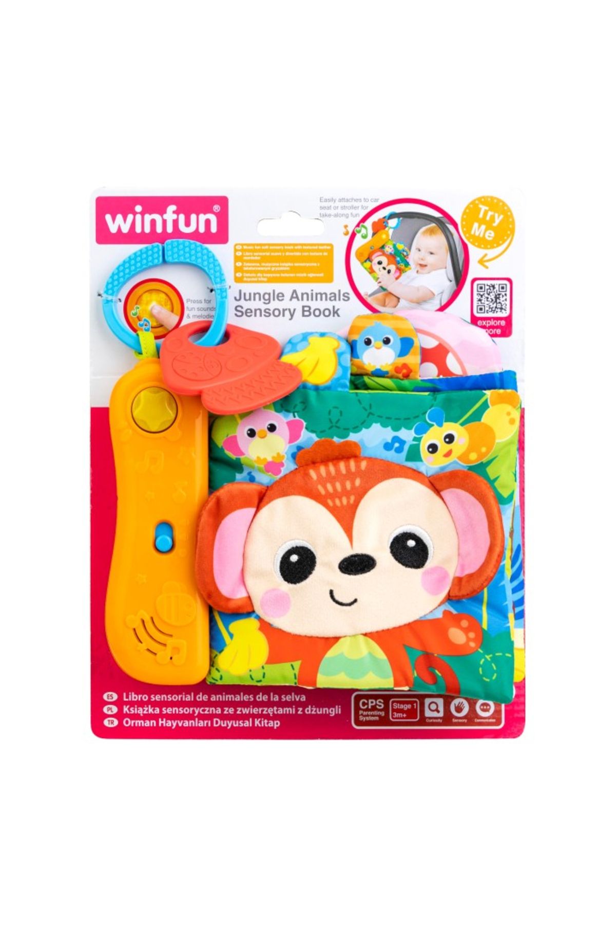WINFUN Carte Senzoriala Pentru Bebelusi, - One Size