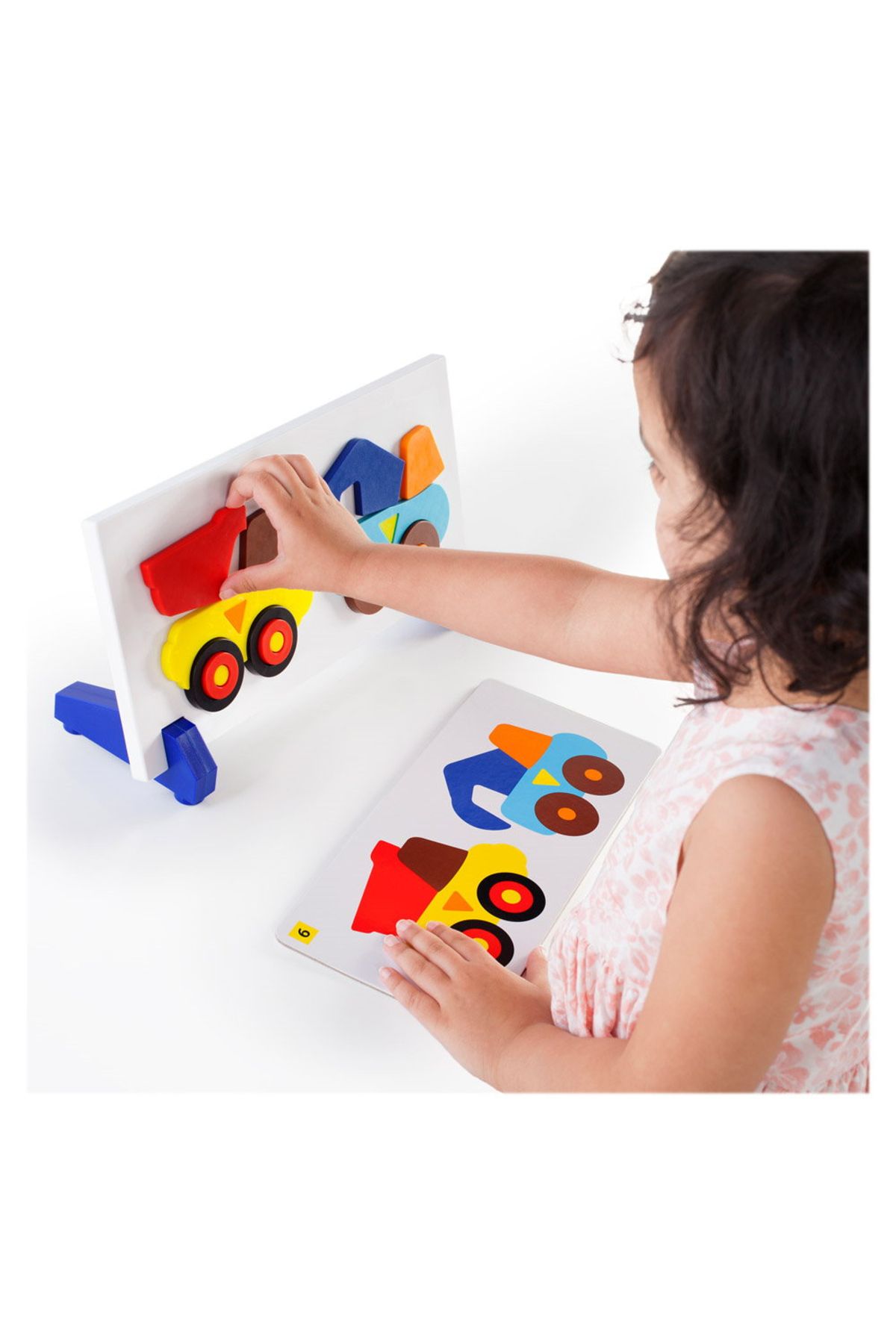 Guidecraft-Camion de constructii, Joc Magnetic De Sortare, 3