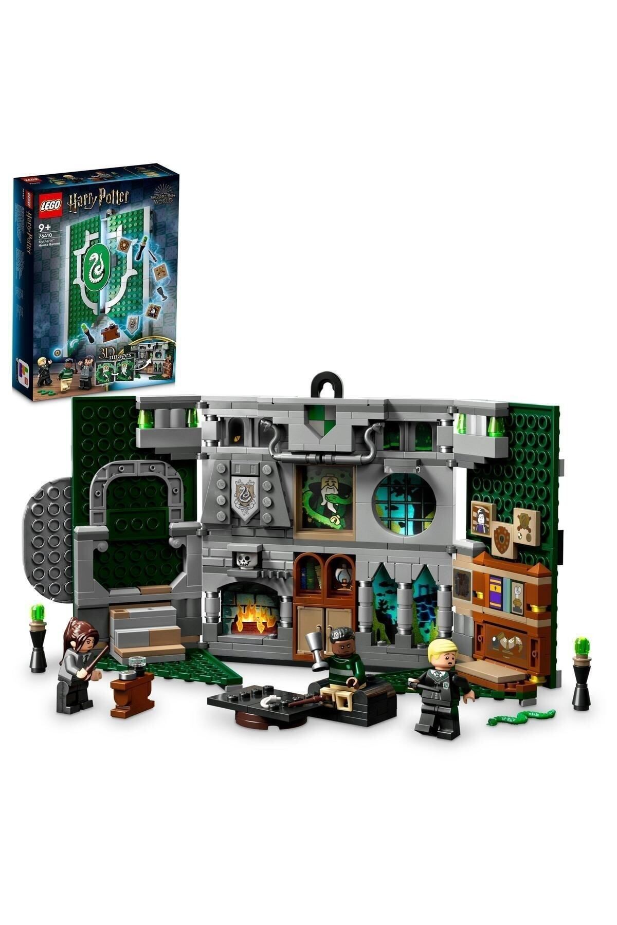 LEGO-Harry Potter Slytherin Building Flag 76410 - Creative Toy Set (349 Pieces) 1