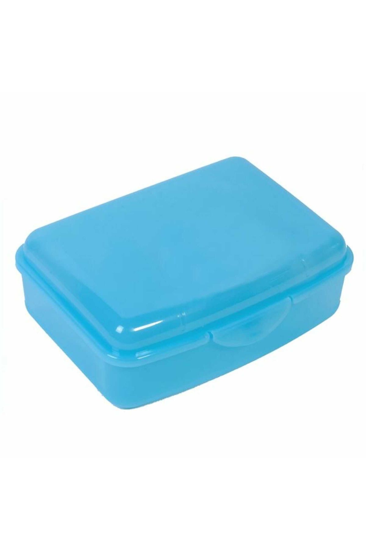 Micostore Caserola Pentru Alimente, Capac Cu Clema De Inchidere, Plastic,albastru, 1.35l, Cutie Mancare Pranz - One Size