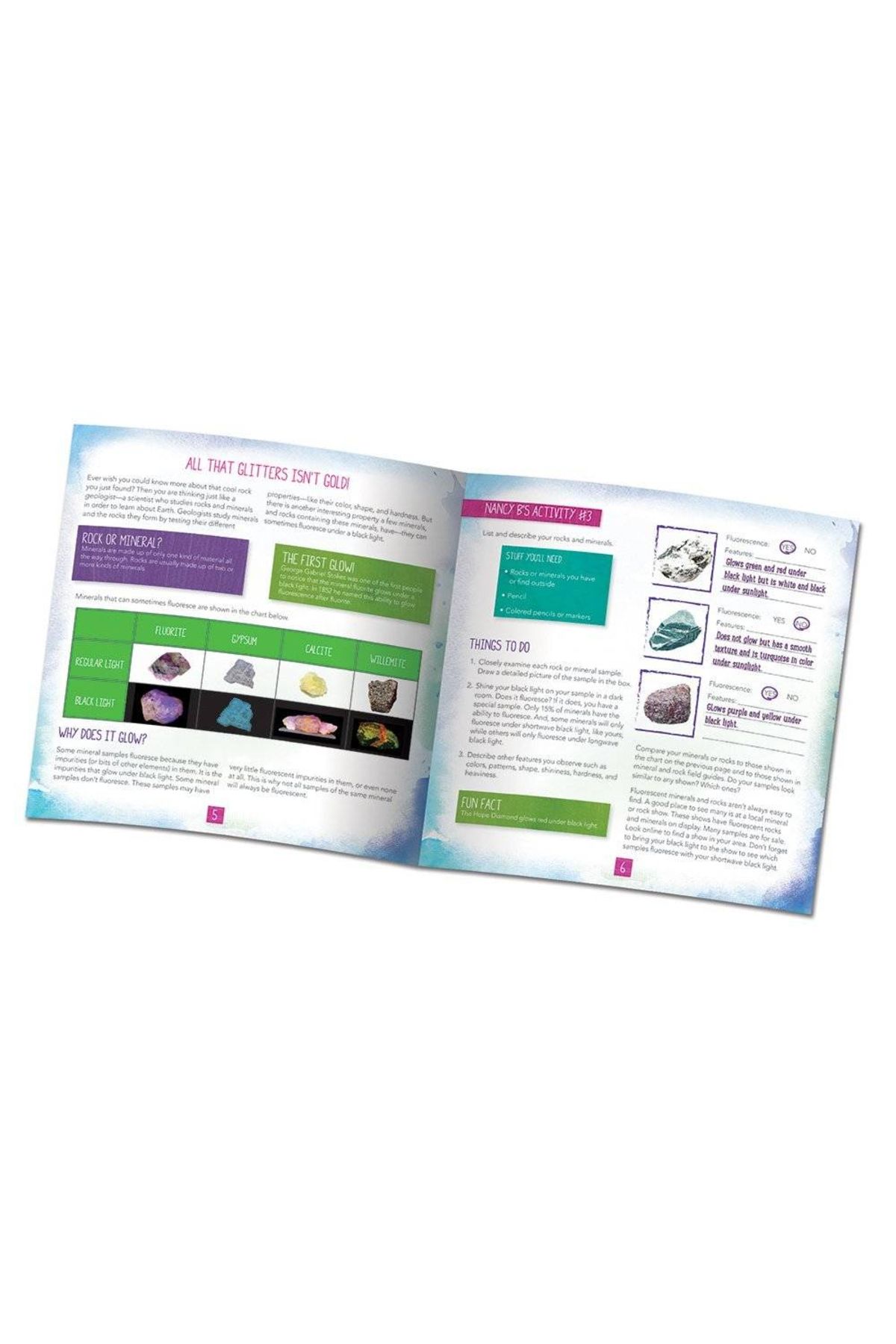 Learning Resources-Ultraviolet light lamp and activity log 4