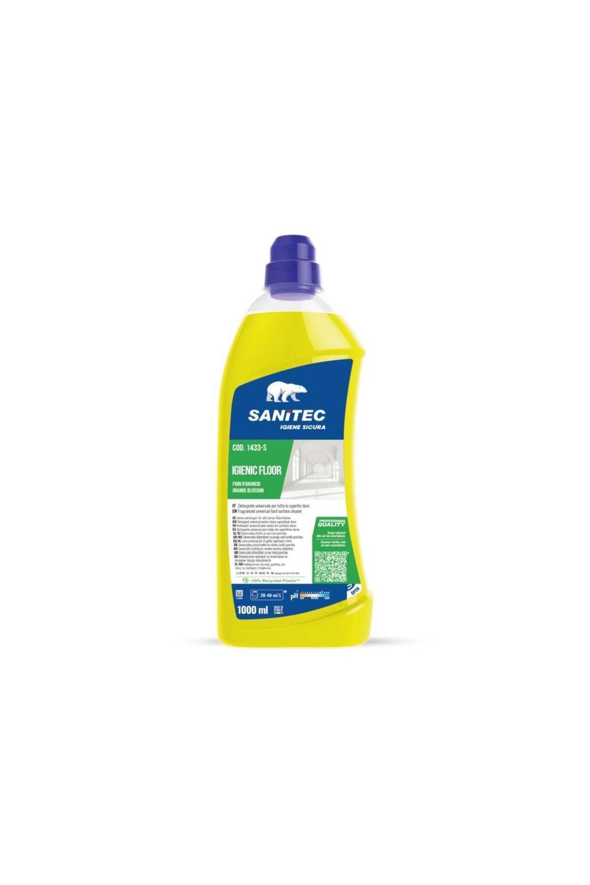 SANITEC Detergent Pardoseli, Aroma Portocala, 1000 Ml Igienic Floor, Sanitec - Mărime unică