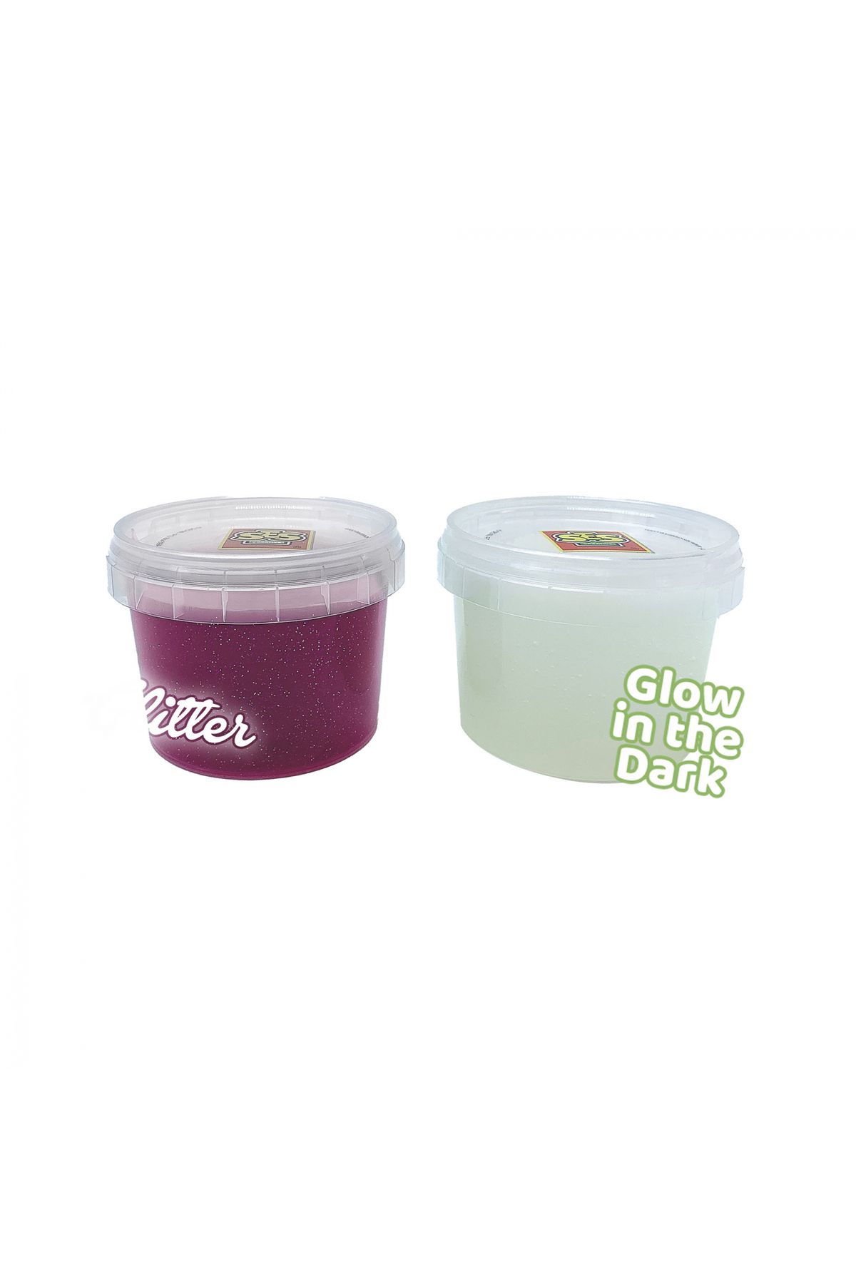 SES Creative-Slime colorat fluorescent cu sclipici pentru copii (2x120 gr.) 2
