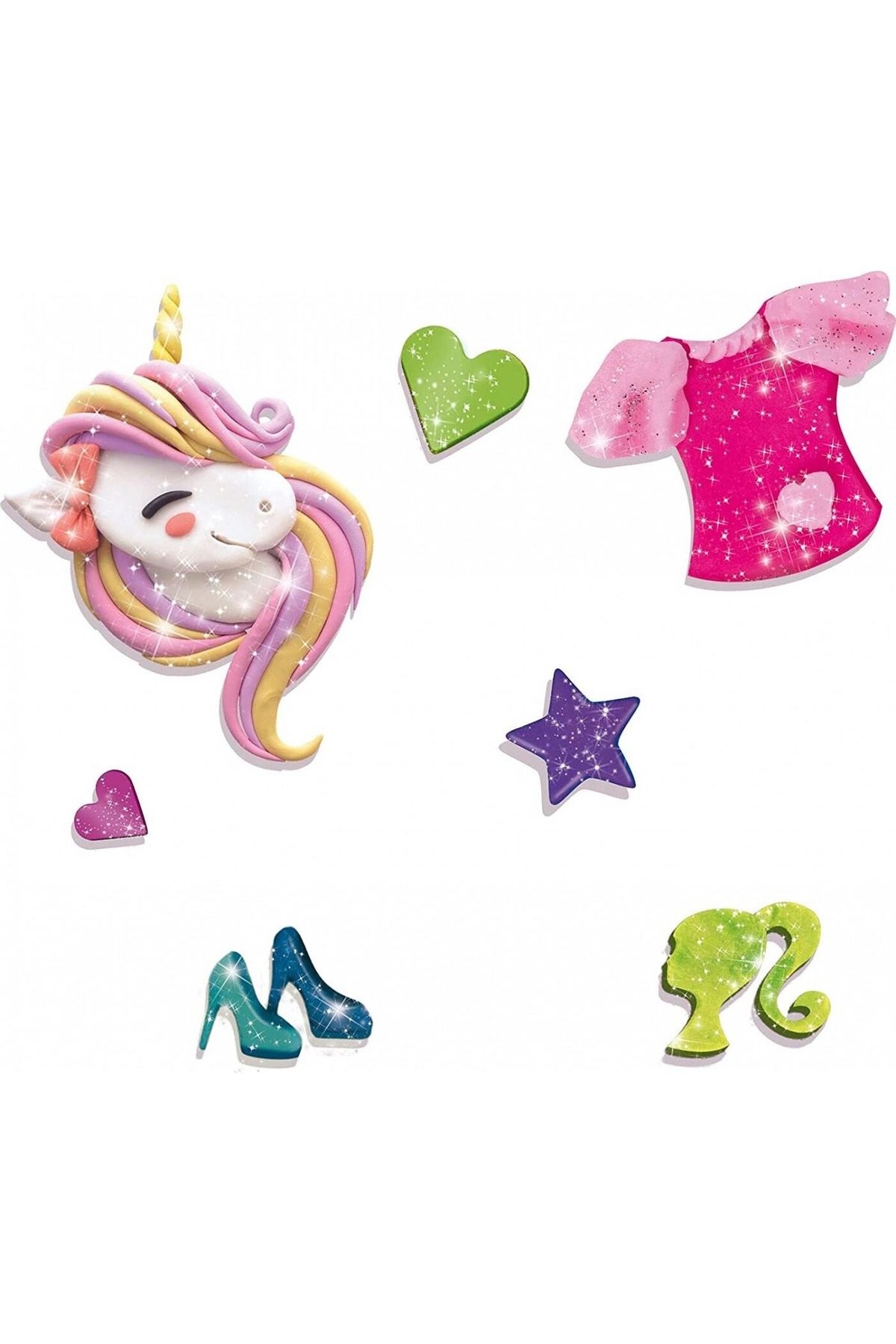 Lisciani-Plastilina cu sclipici - Barbie 3