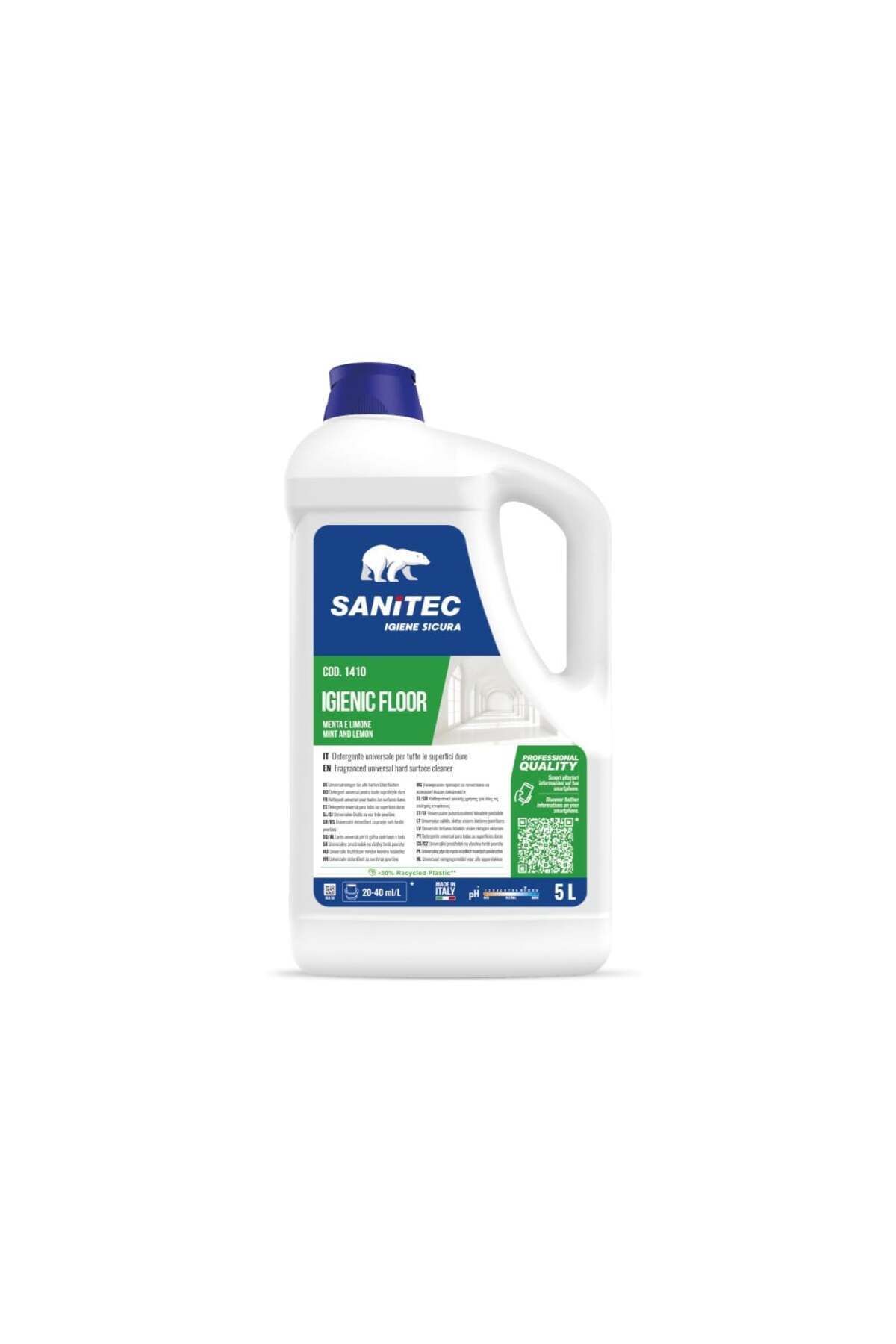 SANITEC Detergent Pardoseli, Menta Si Lamaie, 5000 Ml Igienic Floor, Sanitec - Mărime unică