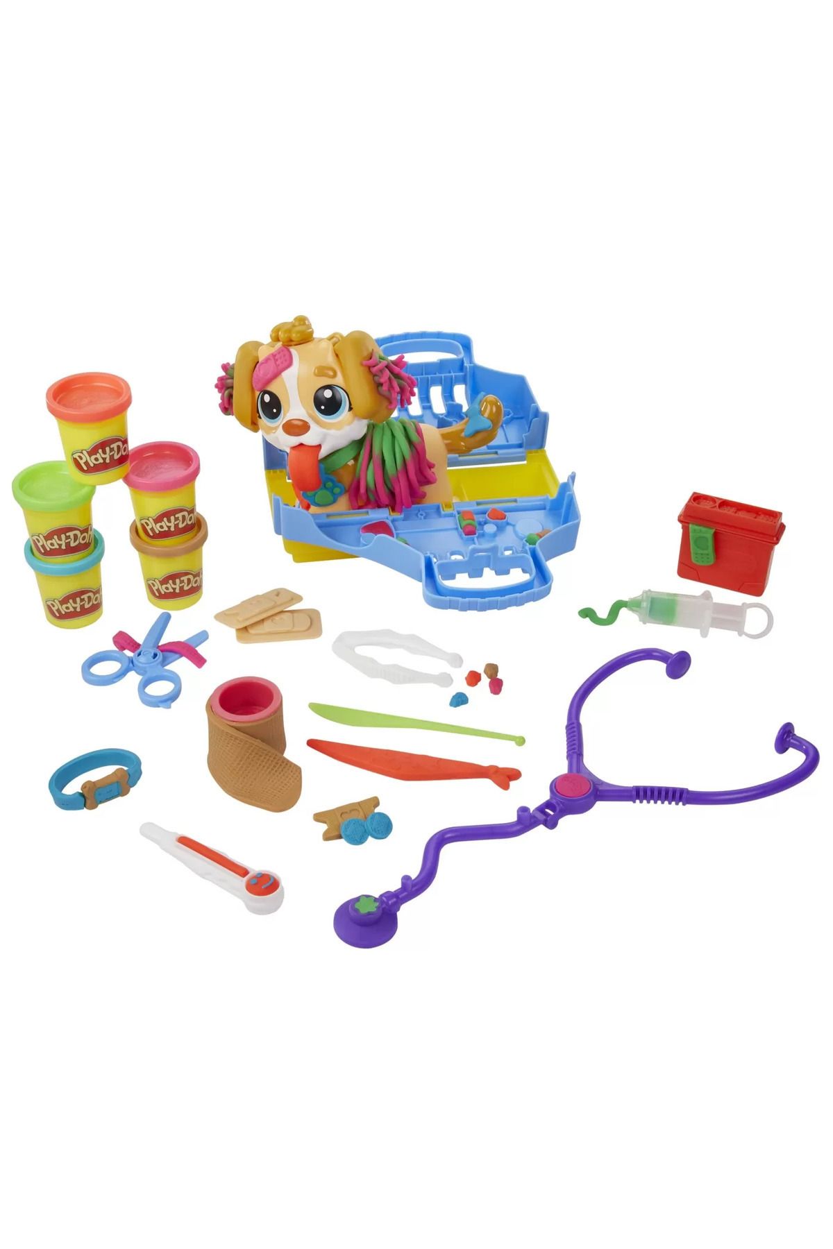 Hasbro-Trusa Medic Veterinar, Set Plastilina si Forme Modelaj Play-Doh 2