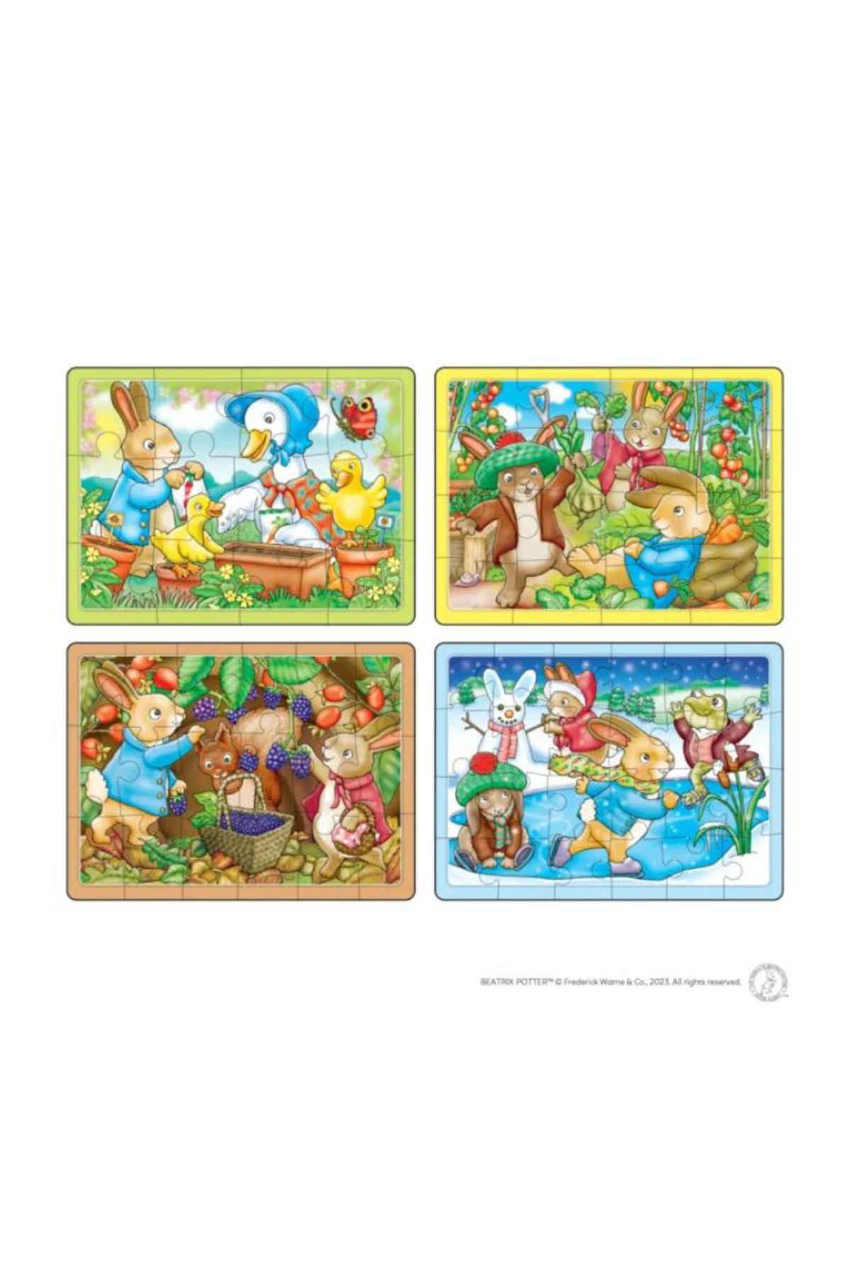Orchard Toys-Puzzle Drăguț X 4 Peter Rabbit 4