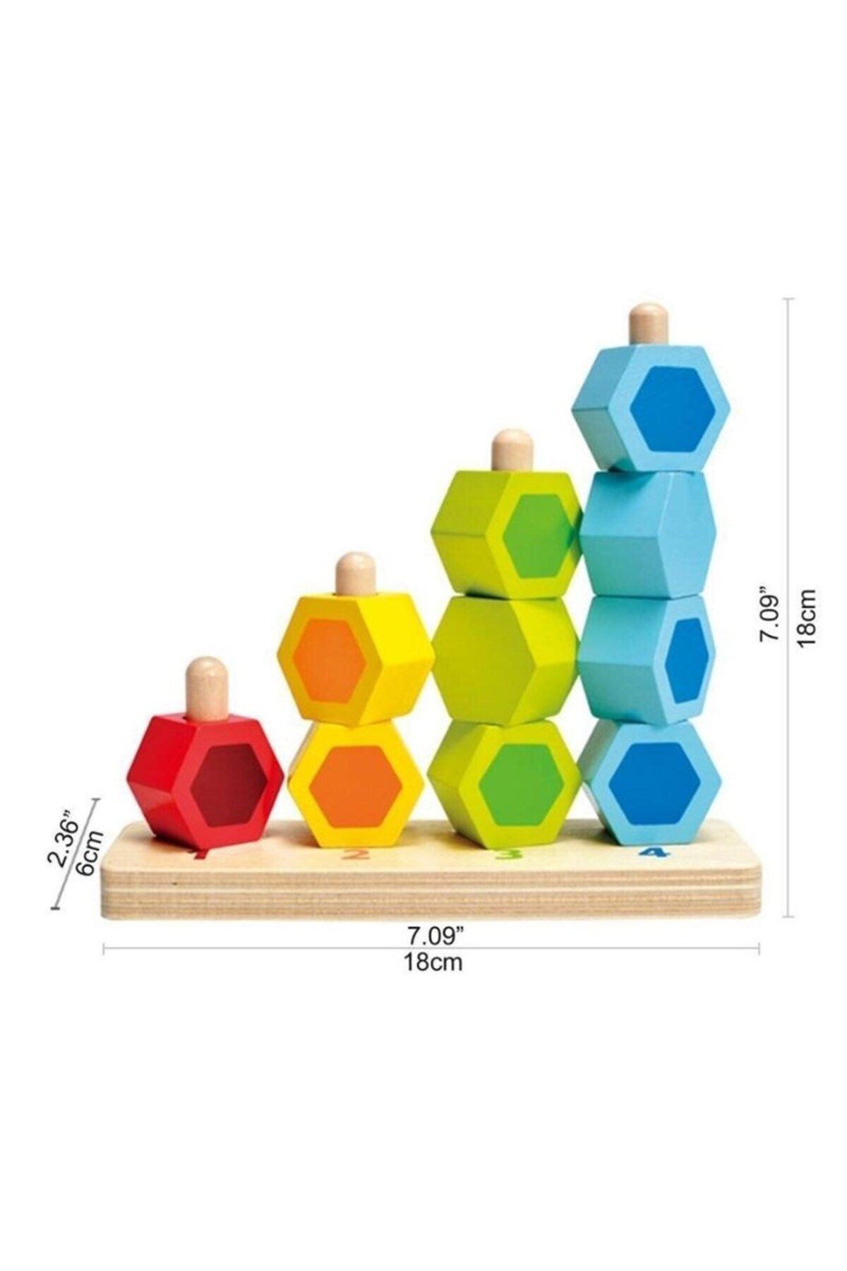 Hape-Wooden Toy - Counting Stacker 6