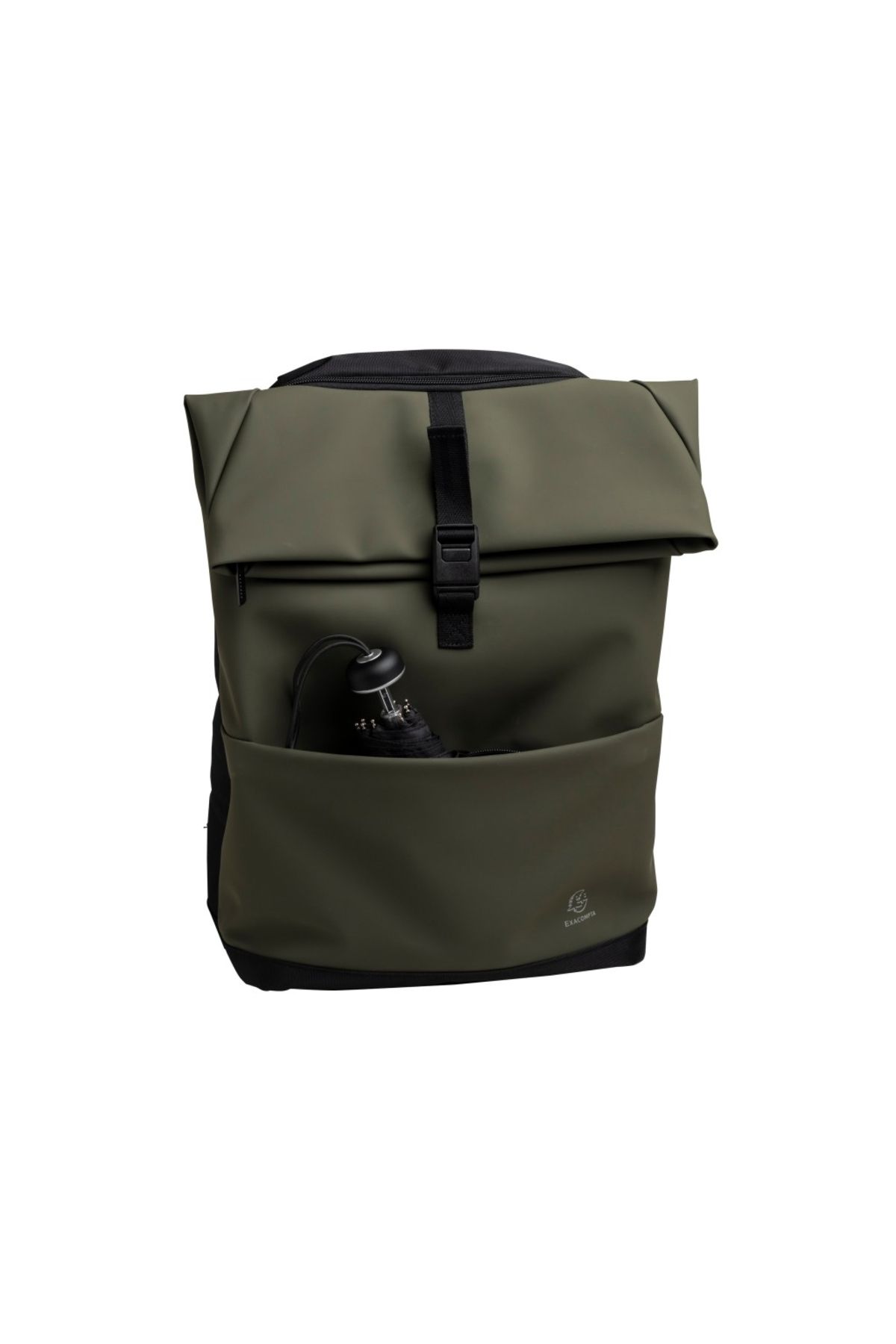 Exacompta-15.6" Laptop Backpack, Modern Design, With 2 Large Pockets, Khaki Color 4