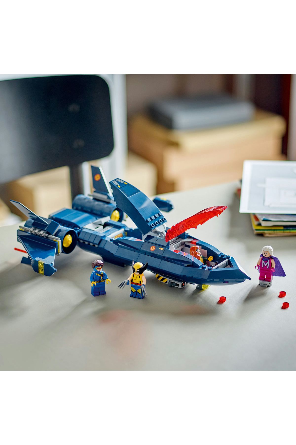 LEGO-Marvel X-Jet 76281 - Kit de construcție de jucării pentru copii cu 8 arcuri și peste (359 de piese) 5