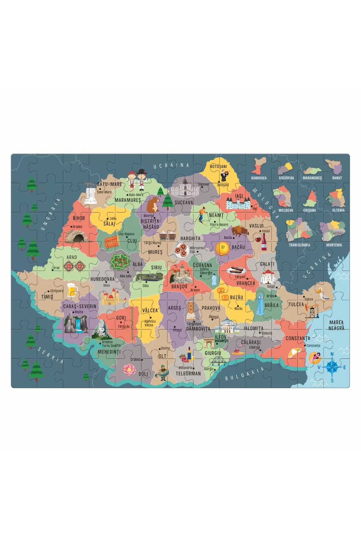 As-Joc educativ, Sa descoperim Romania, Agerino, 4 - 6 ani, Clementoni 2