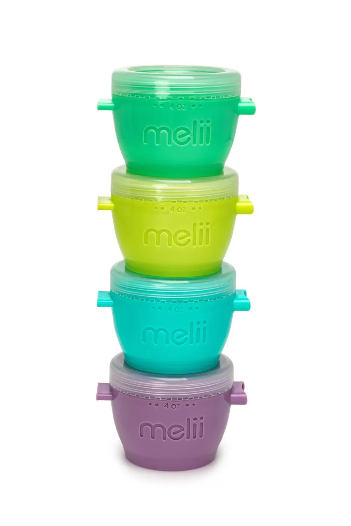 Melii-Set 4 Recipiente Silicon Snap&go, , 118 ml 6