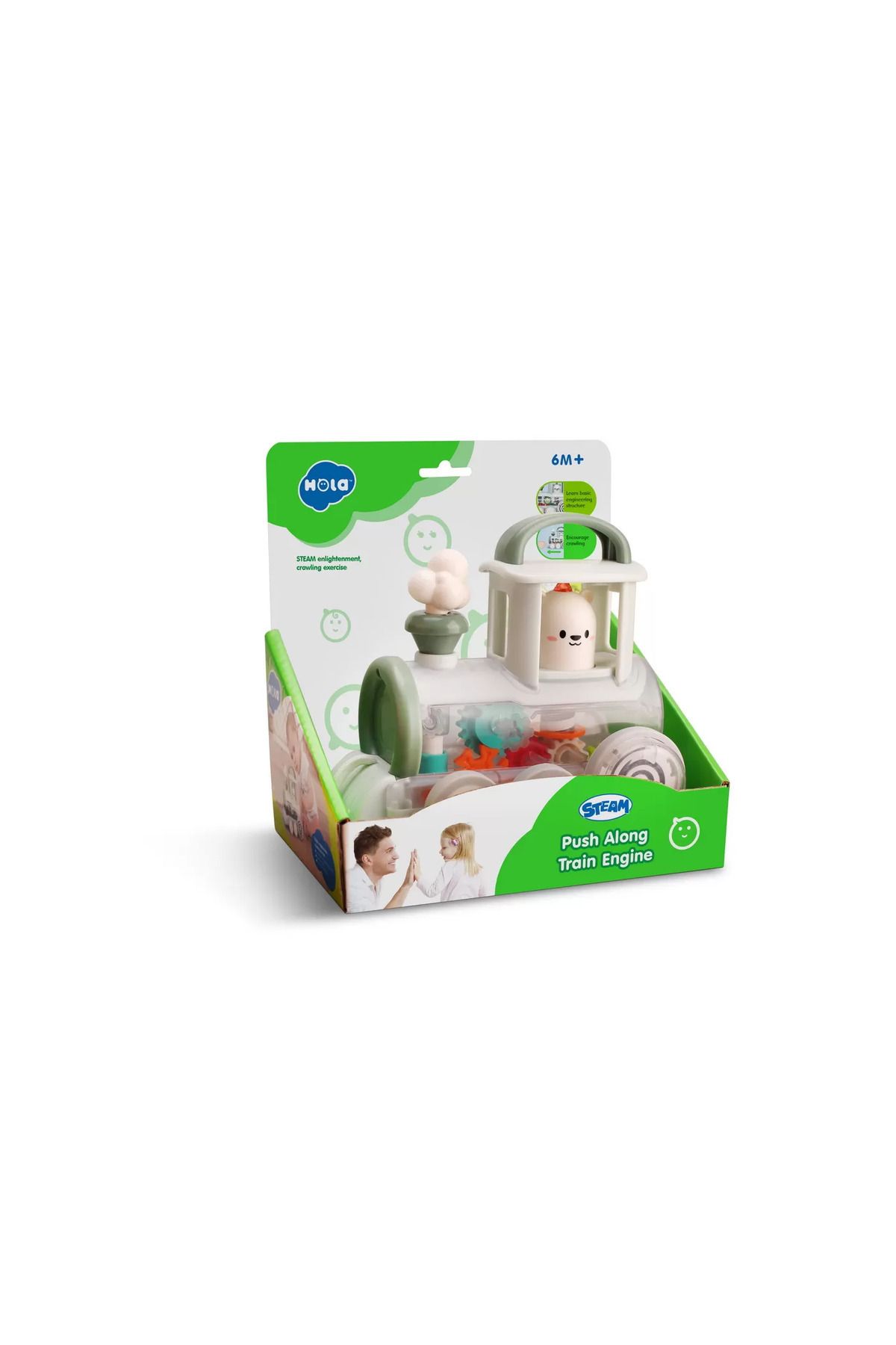 Hola Locomotiva Cu Mecanism Steam - One Size