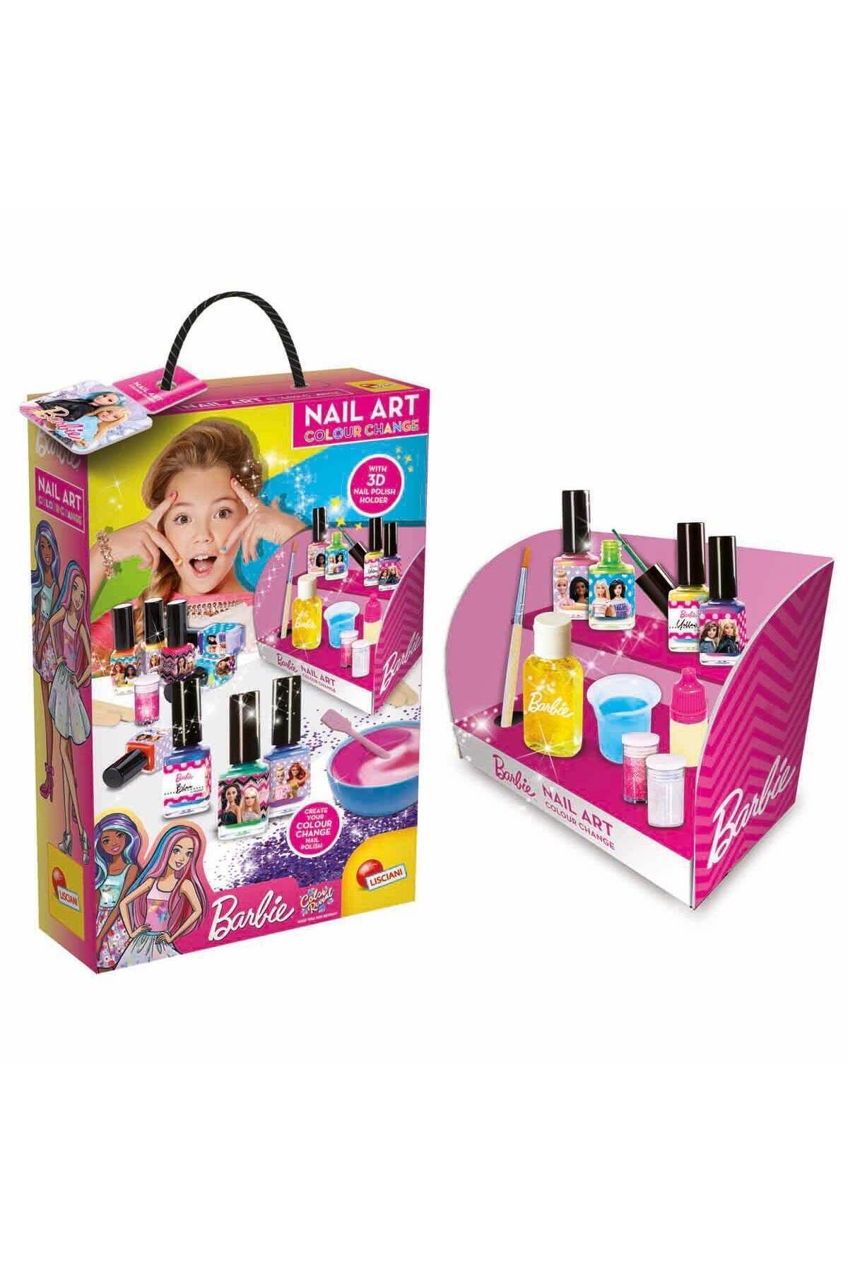 Lisciani-Set de fabricare a lacului de unghii care schimbă culoarea Barbie 1