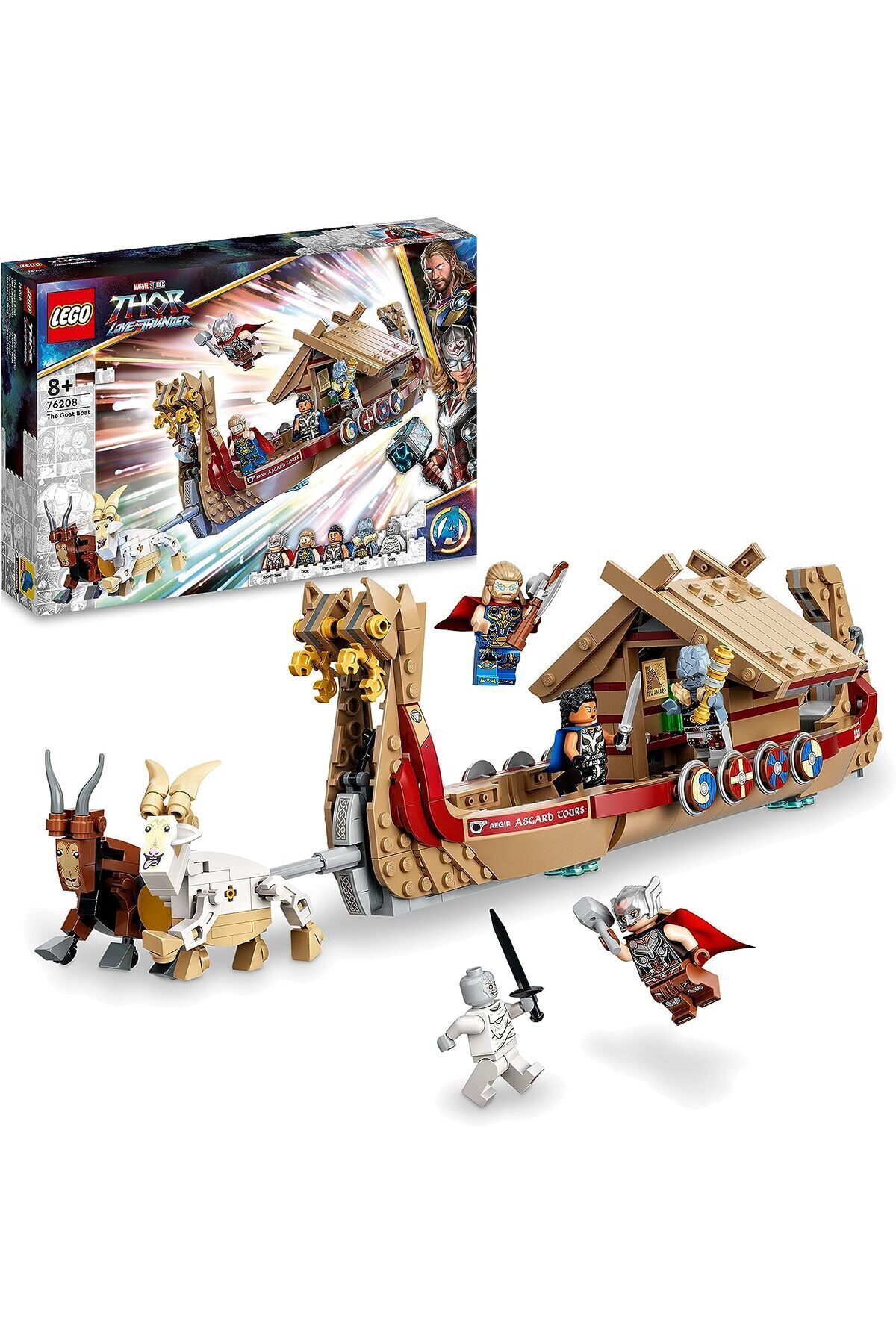 گوَت بُوت ۷۶۲۰۸ – ست ساختنی اسباب‌بازی کلکسیونی با ۵ مینی‌فیگور برای سنین ۸ سال و بالاتر (۵۶۴ قطعه)