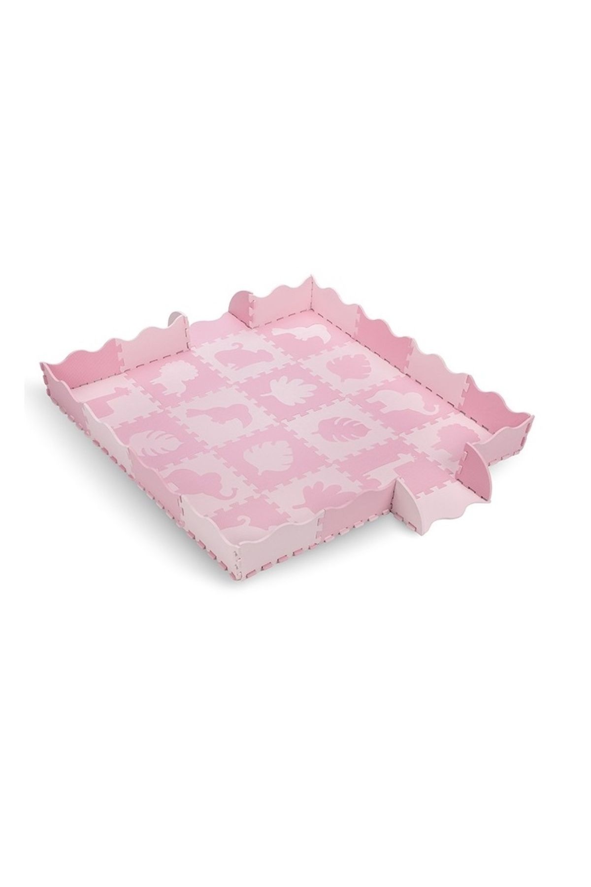 Momi Covoras De Joaca Puzzle 150x150 Cm, Momi Zawi - Roz - 150 x 150
