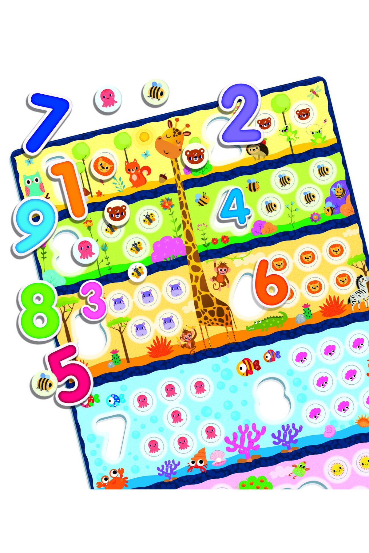 Lisciani-Montessori Tactile Game - Let's Count and Have Fun 3