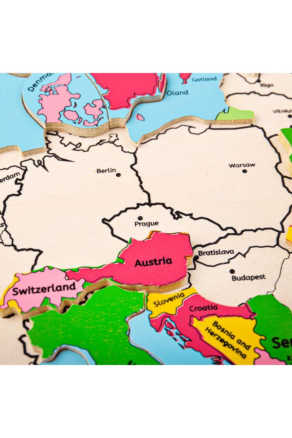 BIGJIGS Toys-Puzzle incastru harta Europei 4