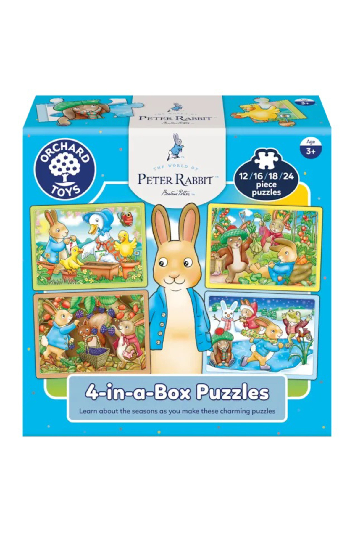 Orchard Toys-Puzzle Drăguț X 4 Peter Rabbit 1