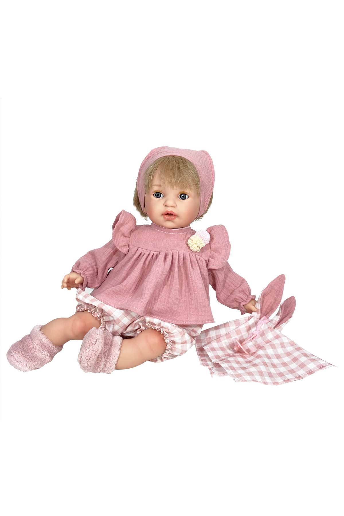 OEM-Papusa Nines D'Onil, Noa Rosa, blonda, cu sunete, cu rochie roz, cu miros de vanilie, 45 cm 1