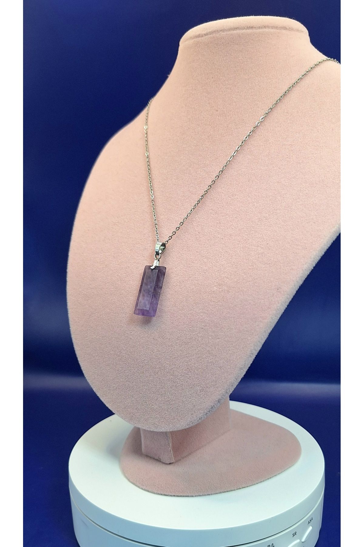 ERSOYDEMİRÖZDETAŞ-Amethyst Pendant 25X 13 Mm. 3