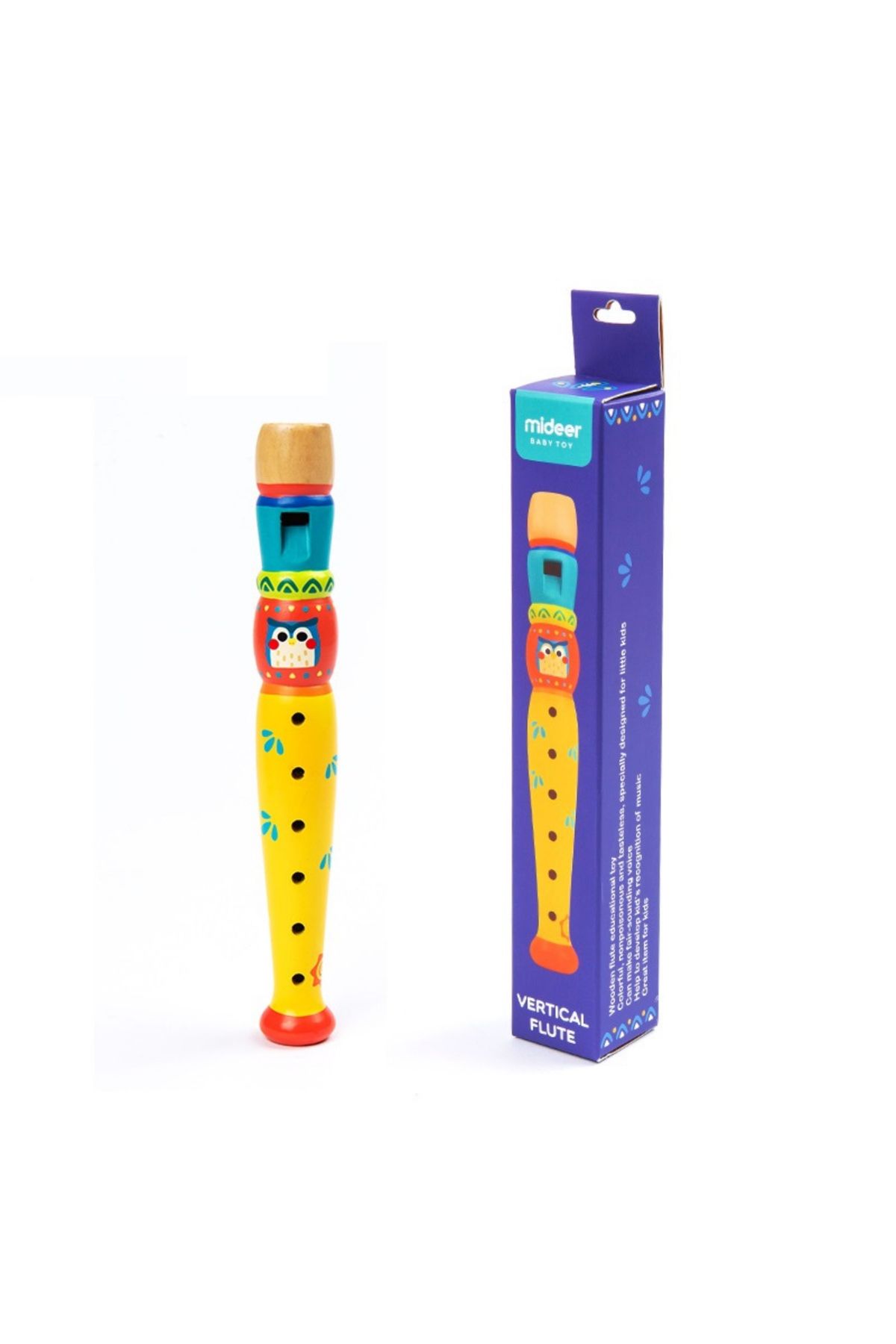Mideer Fluier Din Lemn, Jucarii Si Instrumente Muzicale Pentru Copii, - One Size