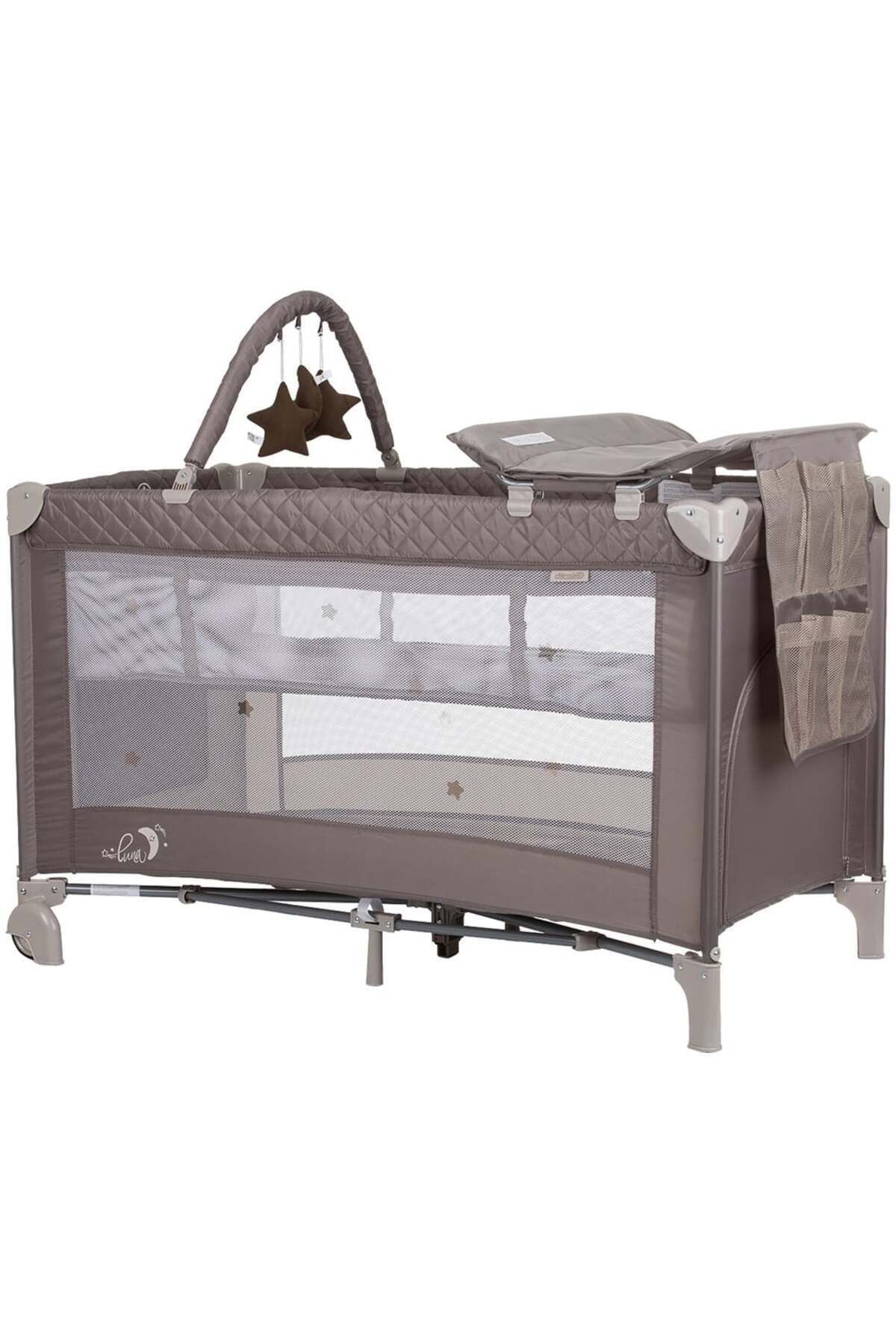 Chipolino-Folding Crib With Changing Mat Luna Macadamia 1