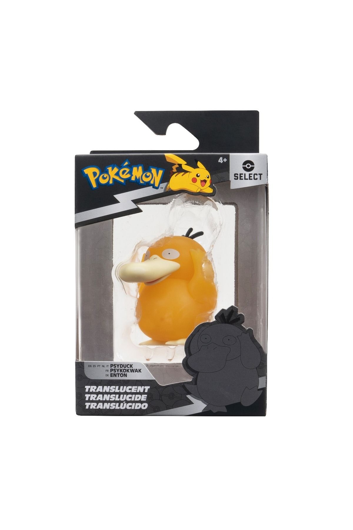 Pokemon-- Select Action Figure 7.5 Cm, Translucent, Psyduck W6 1