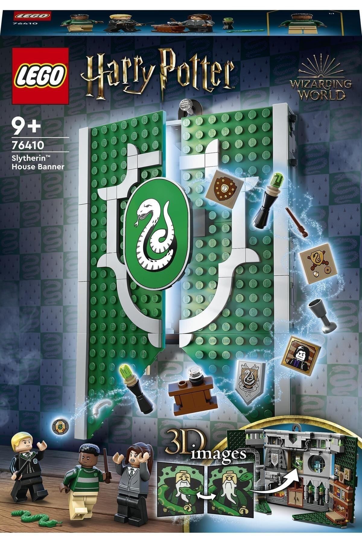 LEGO-Harry Potter Slytherin Building Flag 76410 - Creative Toy Set (349 Pieces) 3
