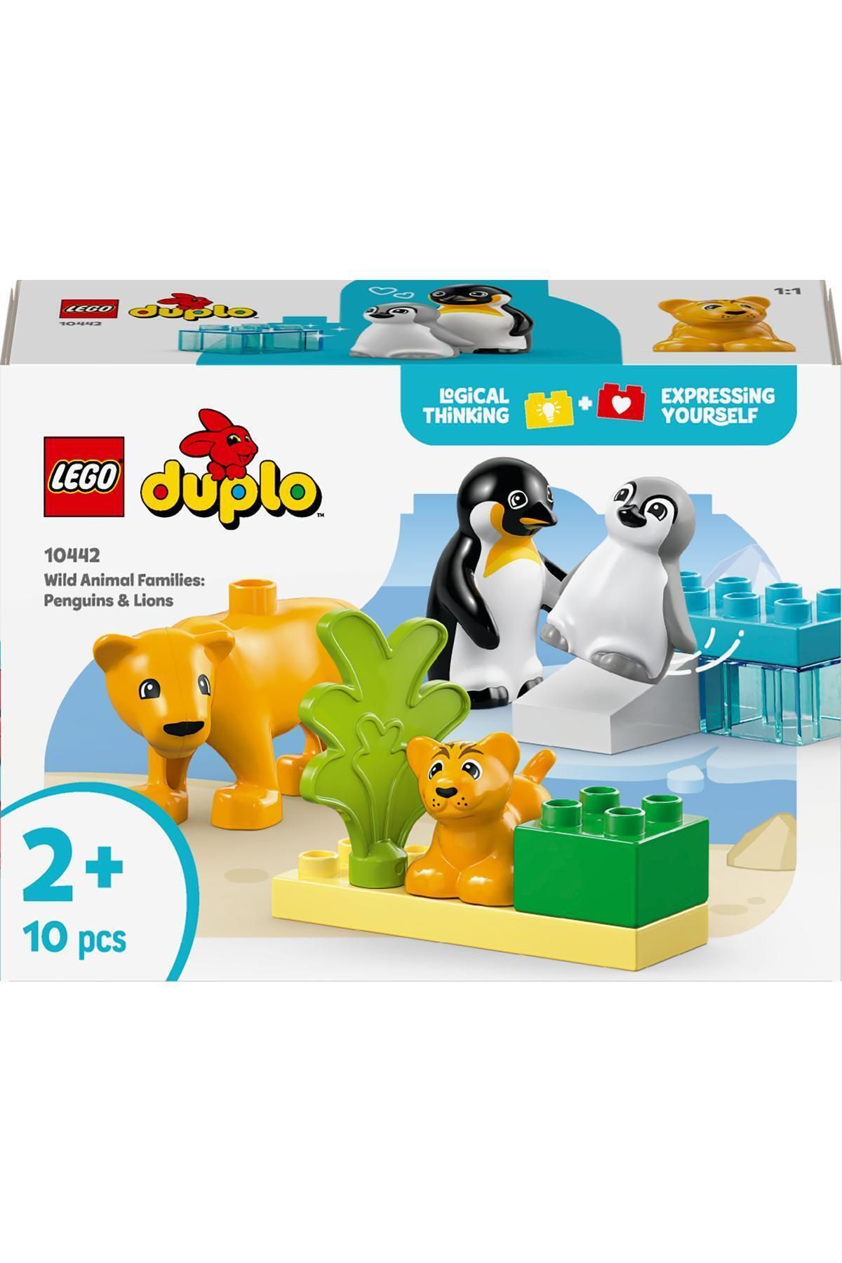LEGO-®   DUPLO ®   Familii de animale sălbatice din oraș: pinguini și lei 10442 - 2 ani și peste (10 bucăți) 3