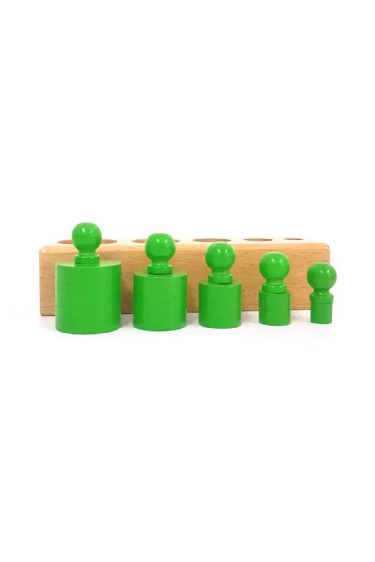 Micostore-Cilindrii Montessori - cilindrii colorati din lemn 5