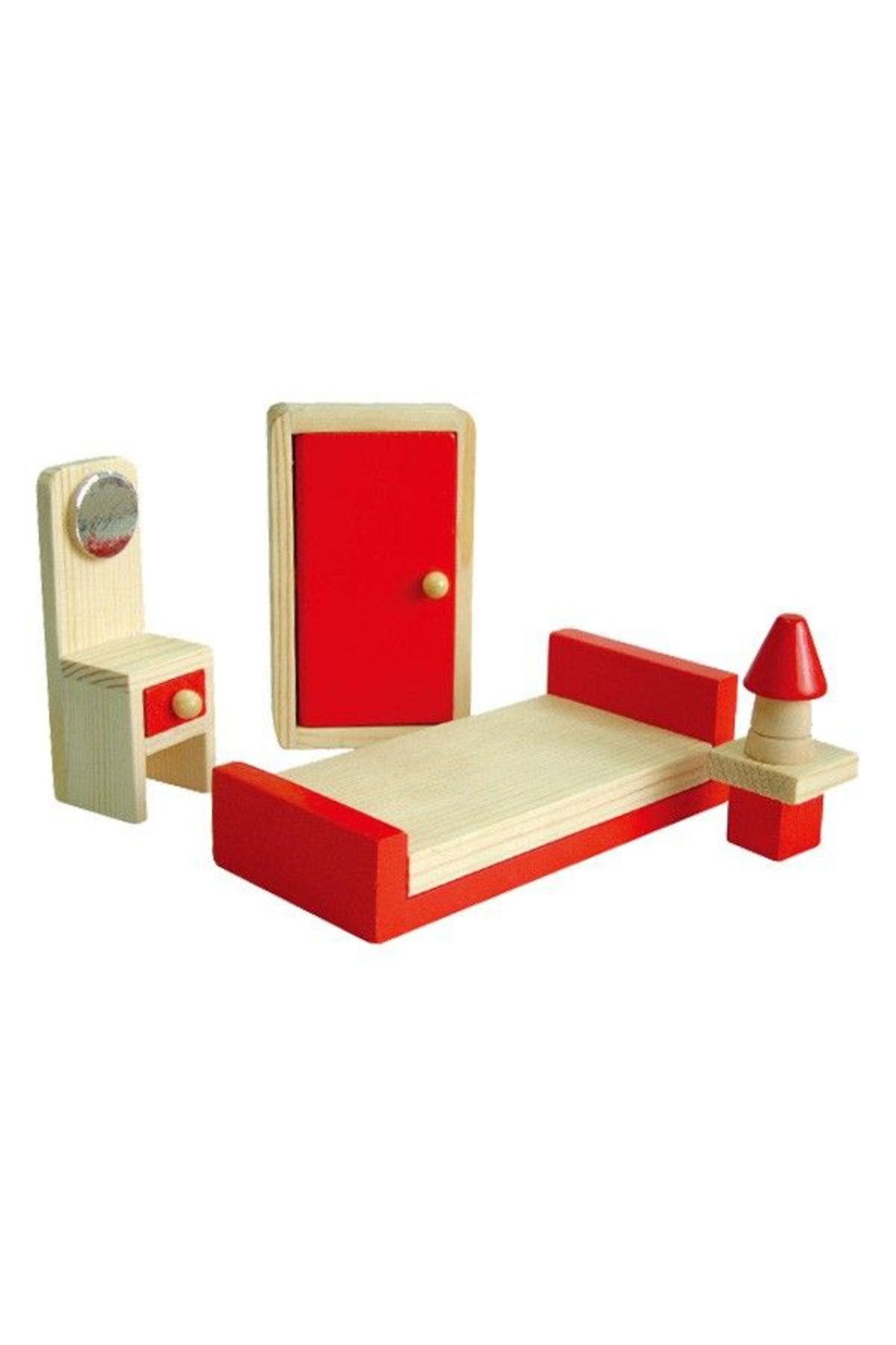 Viga Toys-Casuta de papusi din lemn cu mansarda Viga 2
