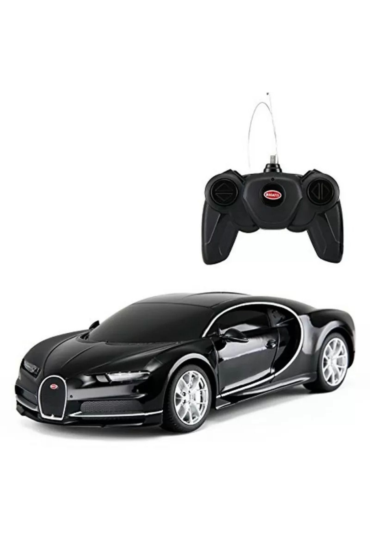 Rastar-Bugatti Chiron Black Remote Control Car 1:24 Scale 1