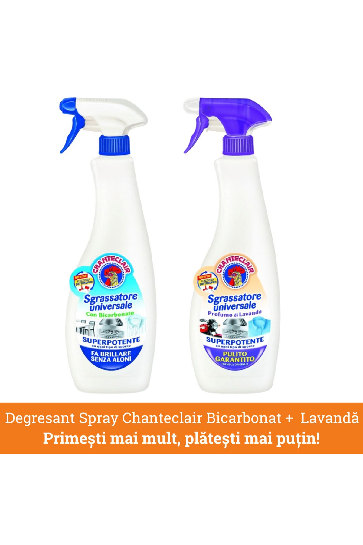 chante clair Propagační balíček: Univerzální odmašťovač Chanteclair s jedlejčitou levandulí, 1200 ml, odmašťovač