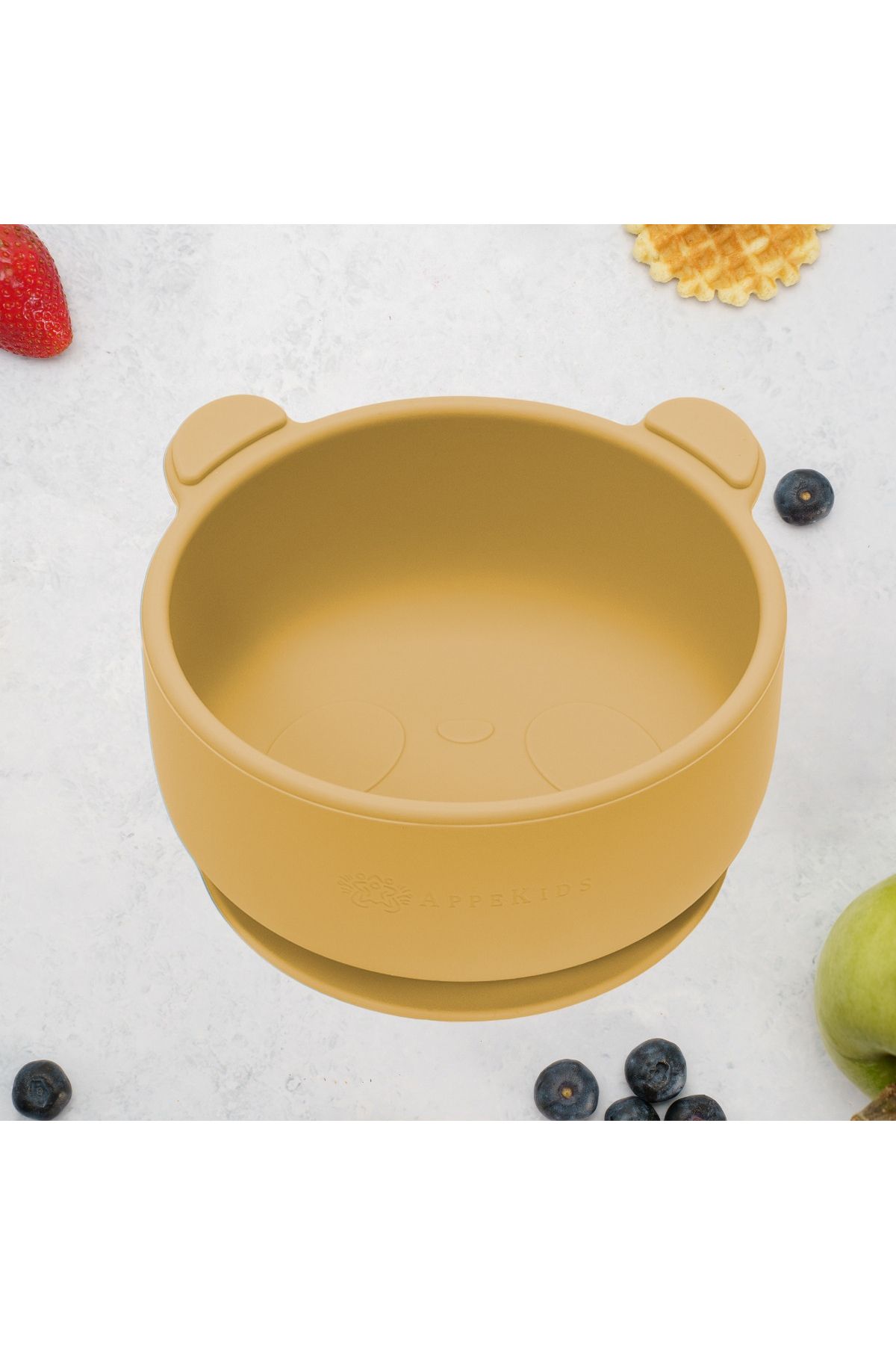 APPEKIDS Bol Din Silicon Cu Ventuza, Appekids, The Little Bear - Honey - Mărime unică