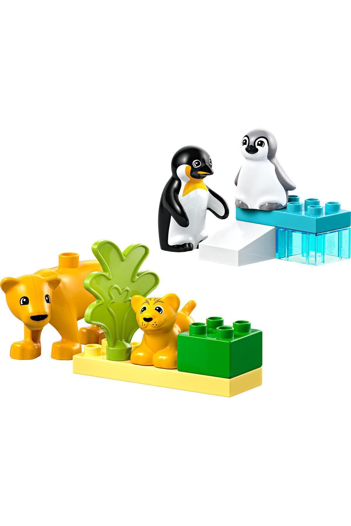 LEGO-®   DUPLO ®   Familii de animale sălbatice din oraș: pinguini și lei 10442 - 2 ani și peste (10 bucăți) 2