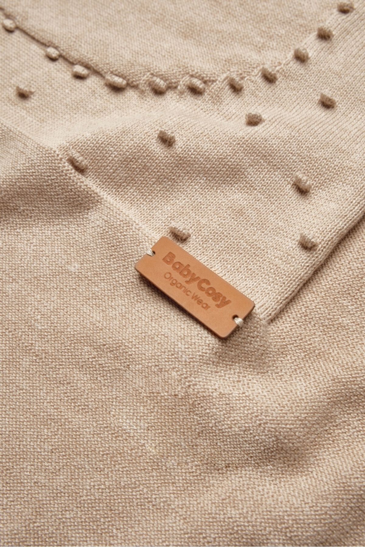 BabyCosy Organic Wear-Baby Knitwear Blanket, 100% Organic Cotton, Baby and Newborn Series-85X85 cm 5