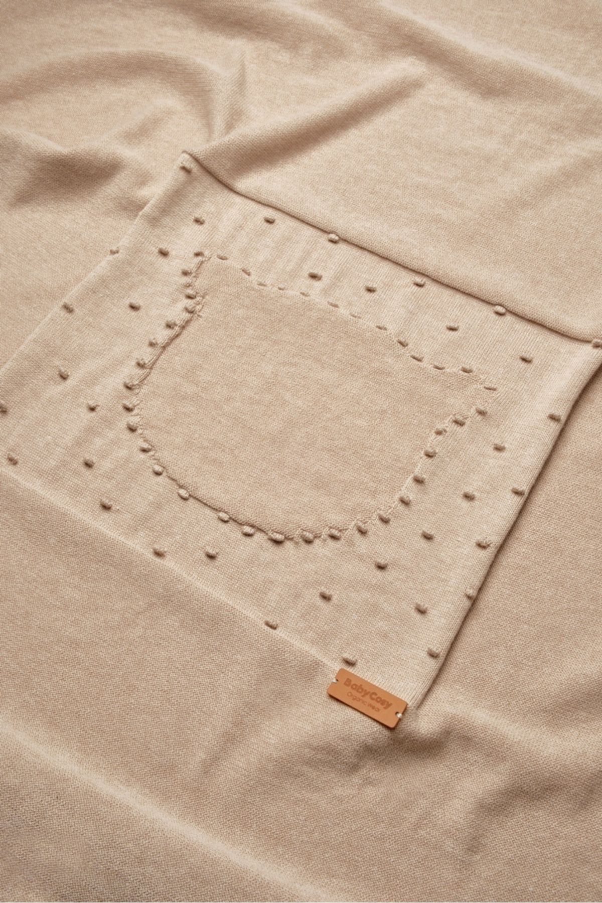BabyCosy Organic Wear-Baby Knitwear Blanket, 100% Organic Cotton, Baby and Newborn Series-85X85 cm 4