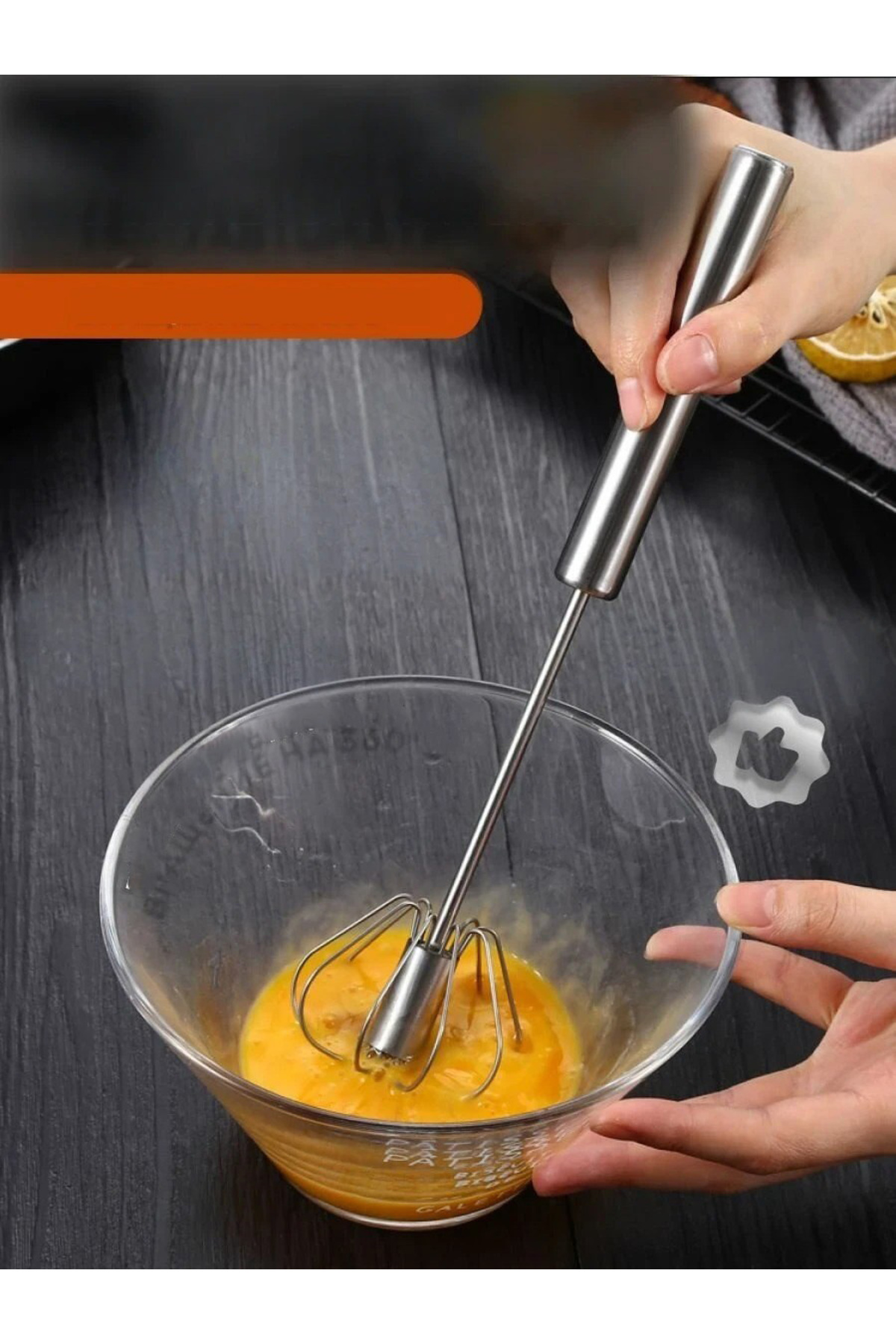 Transformacion-Rotary Beater 304 Stainless Steel Egg Beater 721524 2