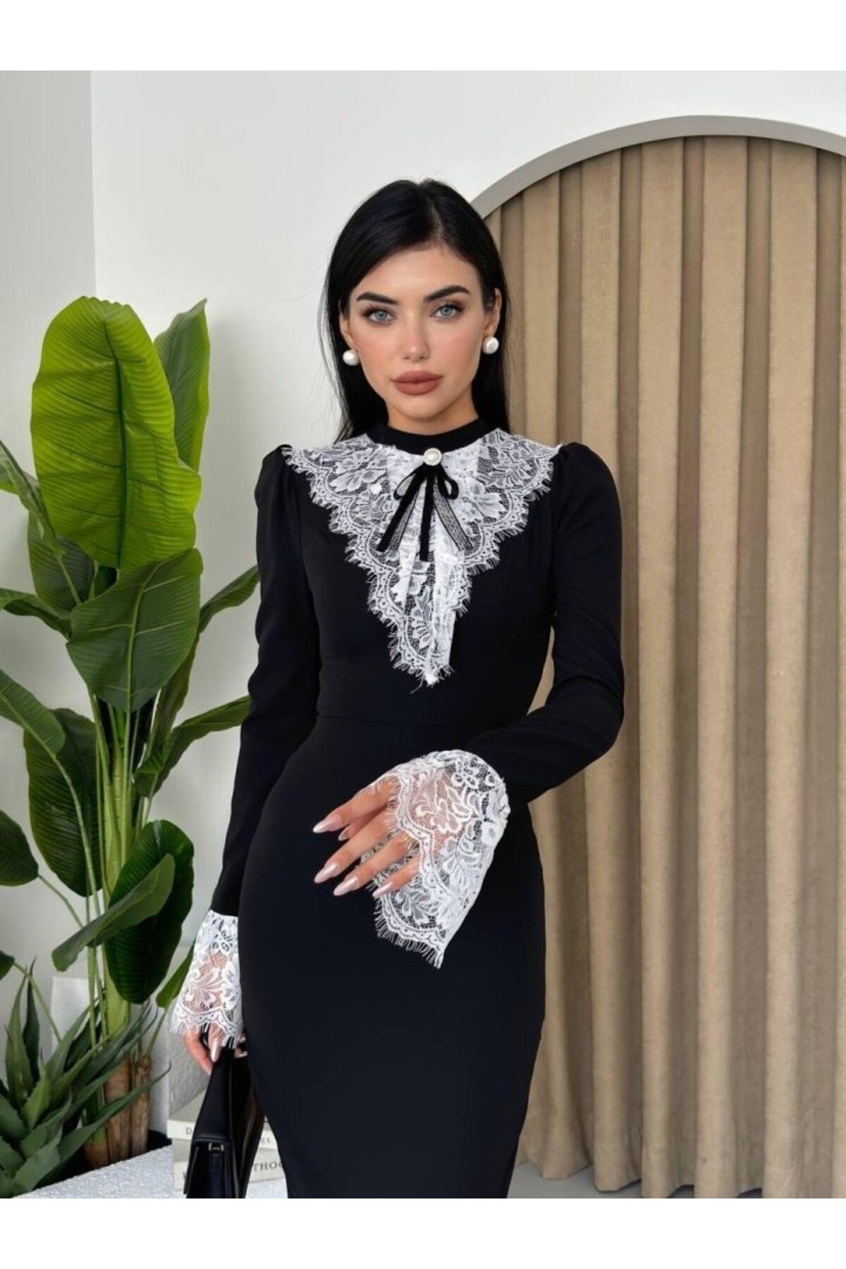 MHT STORE Royal Dantelli Elbise
