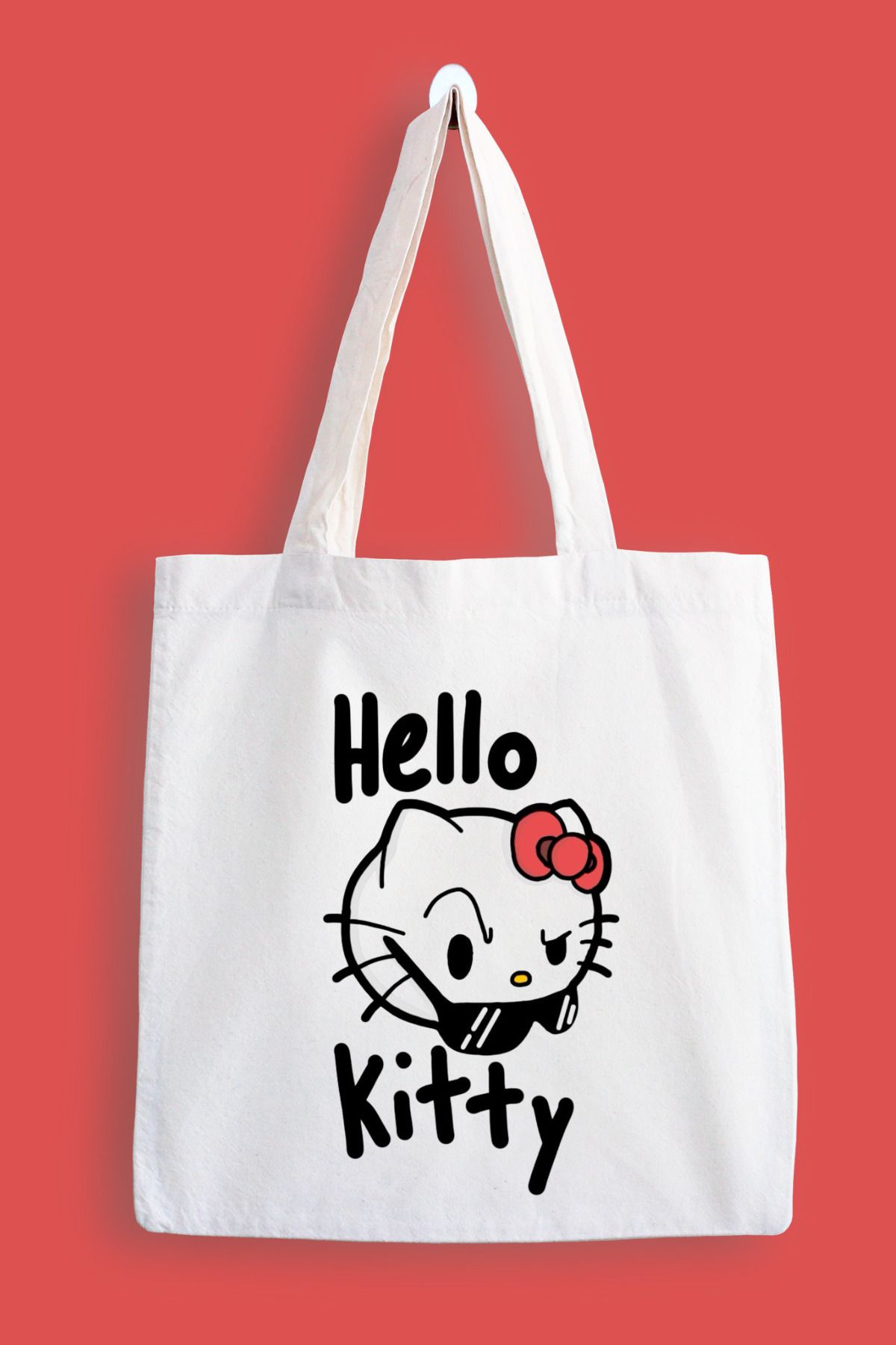 designedfy Geantă Din Pânză Impermeabilă Cu Imprimeu Hello Kitty Unisex - One Size