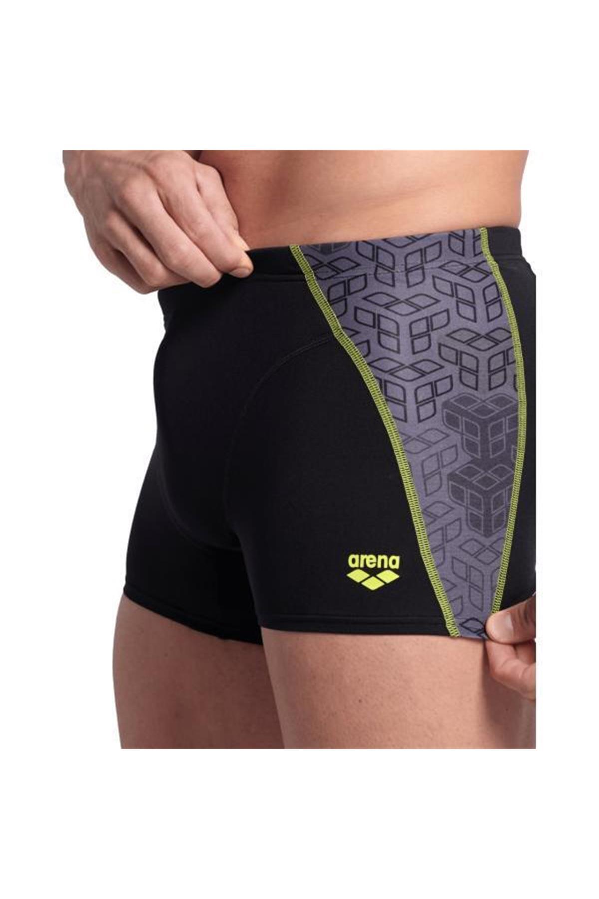 لباس شنا مردانه کوتاه مشکی طرح Camo Kikko آرنا مایو شنا ARENA
